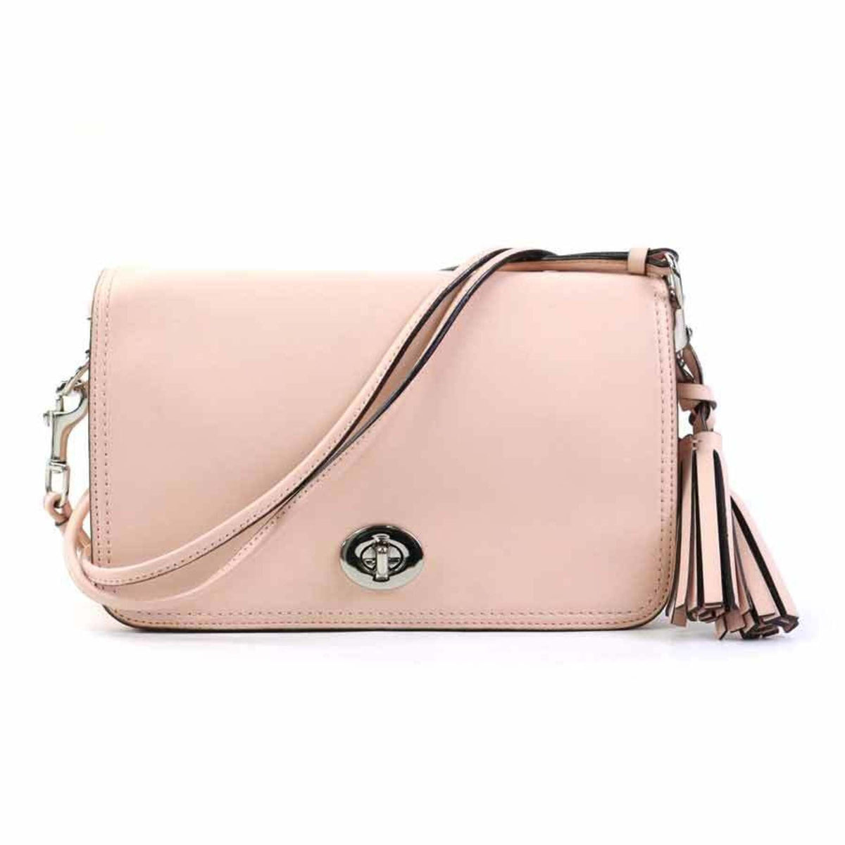 Coach Pink Leather Shoulder Bag (Pre-Owned)