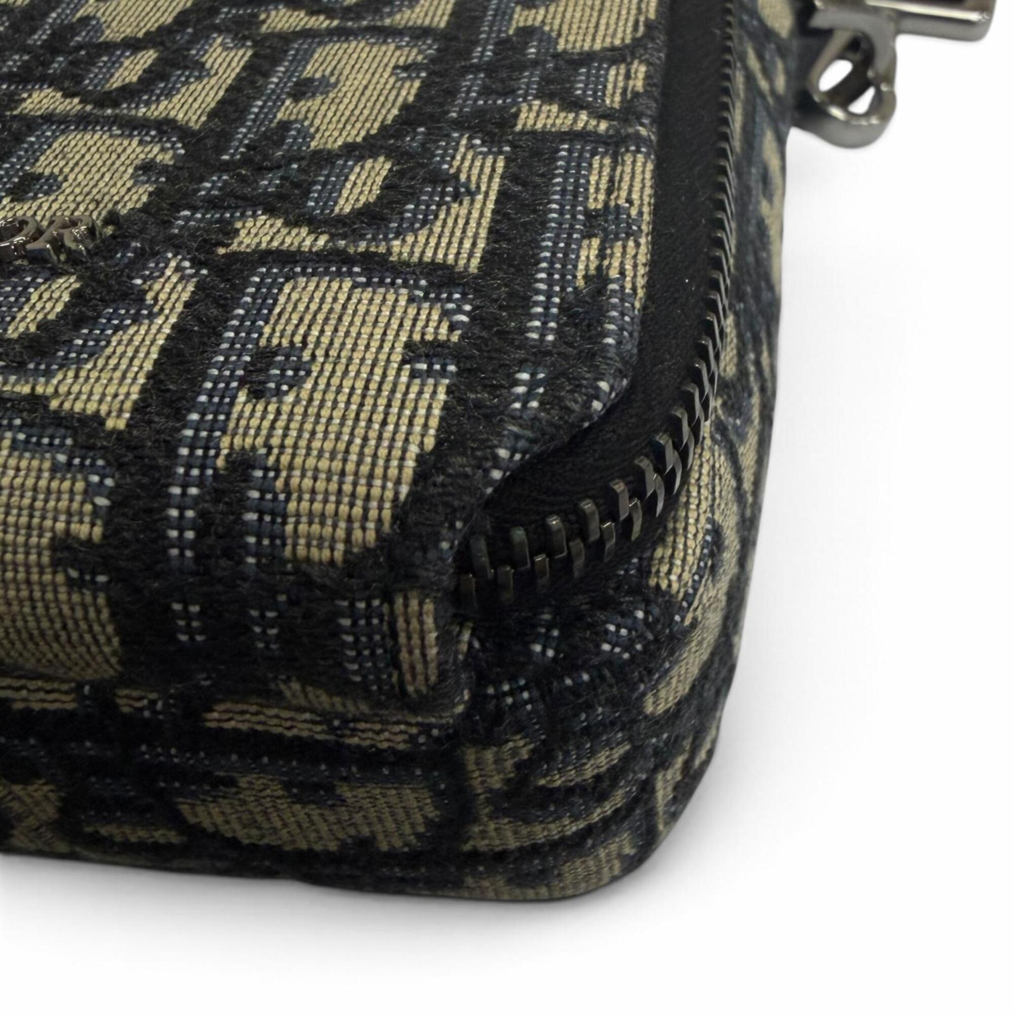 Dior Homme Beige Canvas Leather Pouch Shoulder Bag (Pre-Owned)