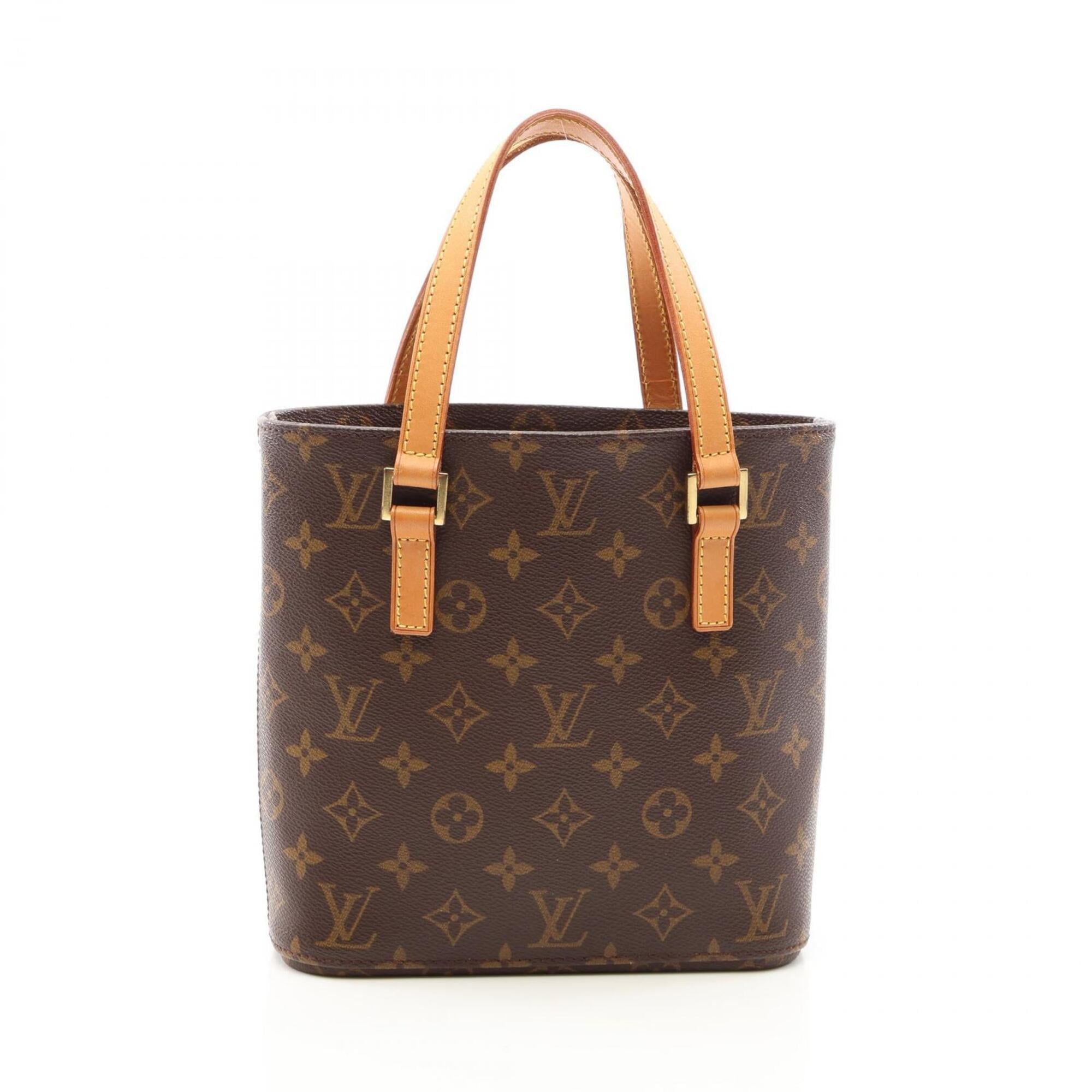 Louis Vuitton Brown Coated Canvas Leather Handbag (Pre-Owned)
