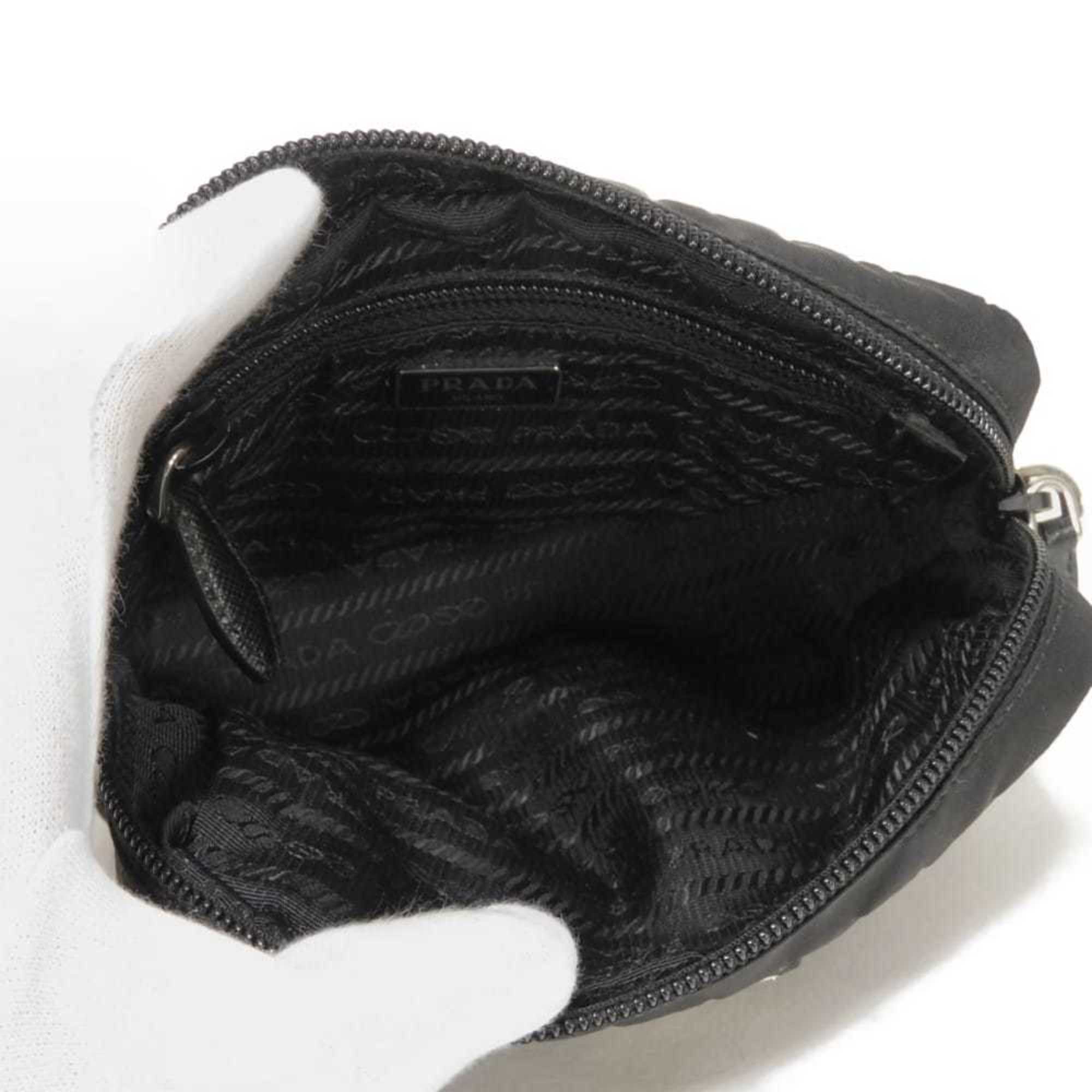 Prada Black Nero Vela Nylon Clutch Bag Pouch (Pre-Owned)
