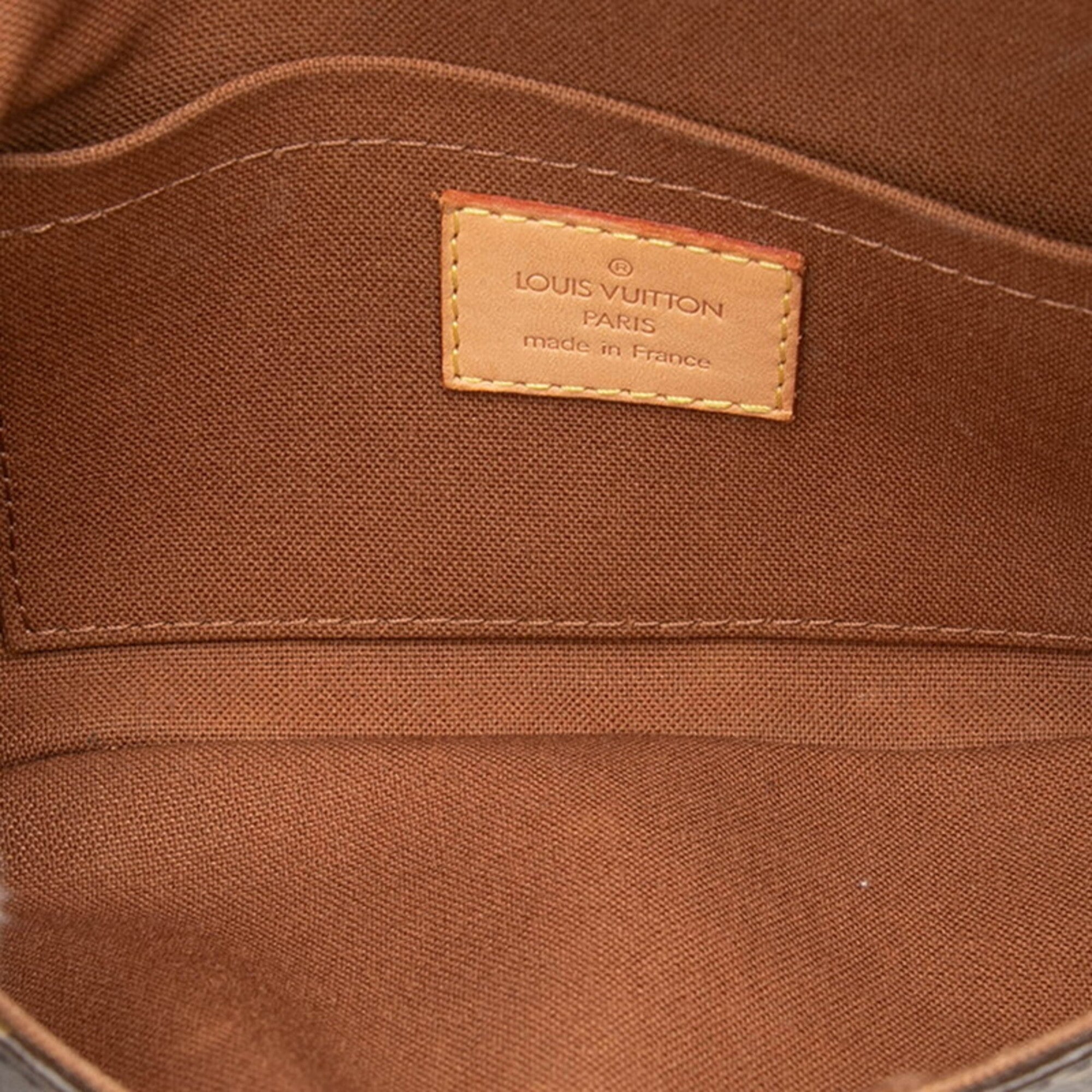Louis Vuitton Brown Pvc Leather Fanny Pack Sling Bag (Pre-Owned)