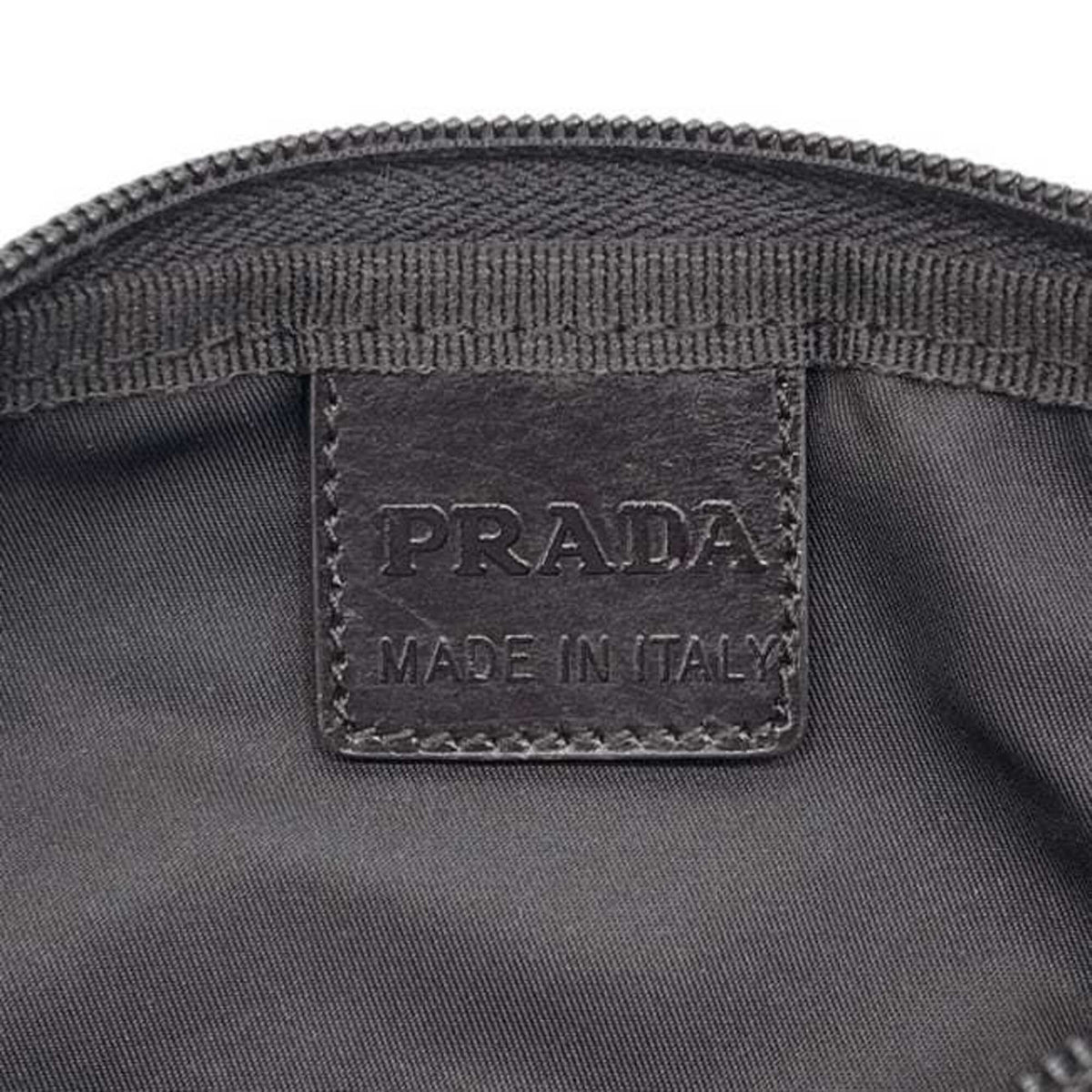 Prada Brown Dark Brown Nylon Pouch (Pre-Owned)