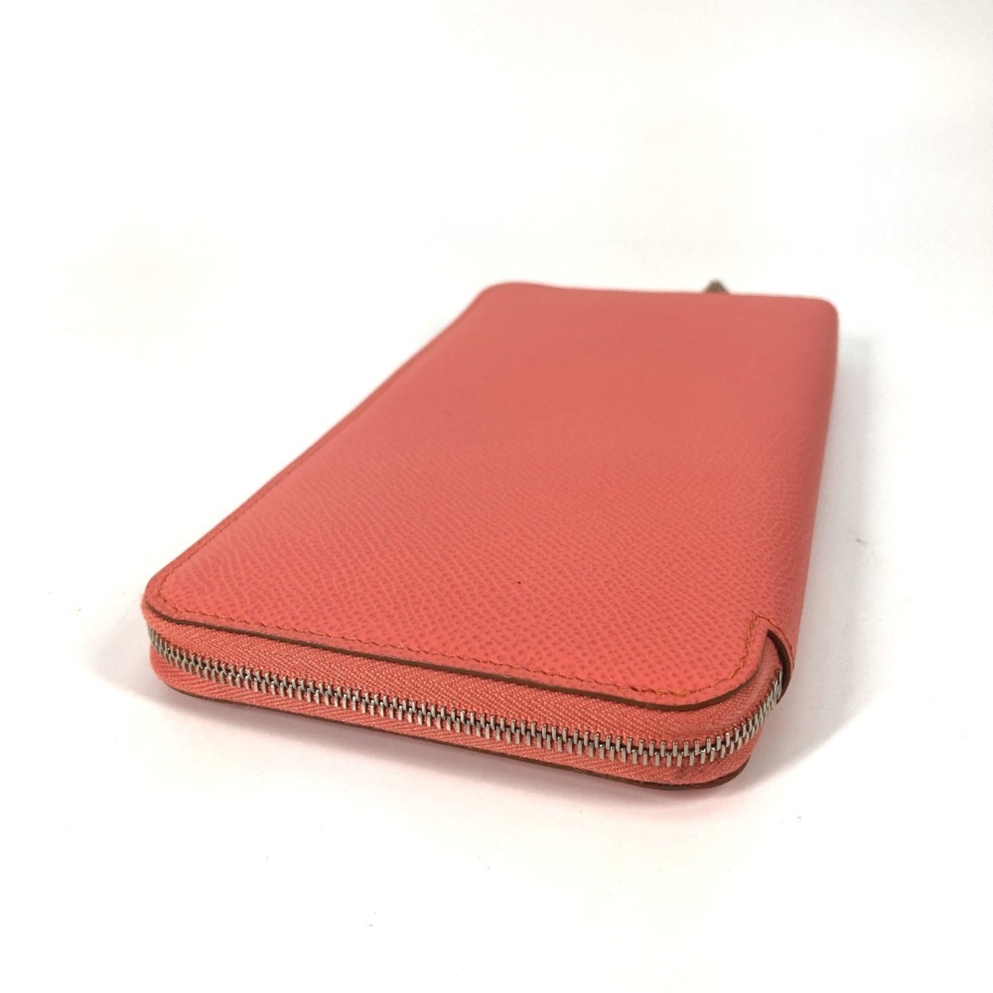 Hermes Silk'in Pink Epsom Leather Long Wallet (Bi-Fold) (Pre-Owned)