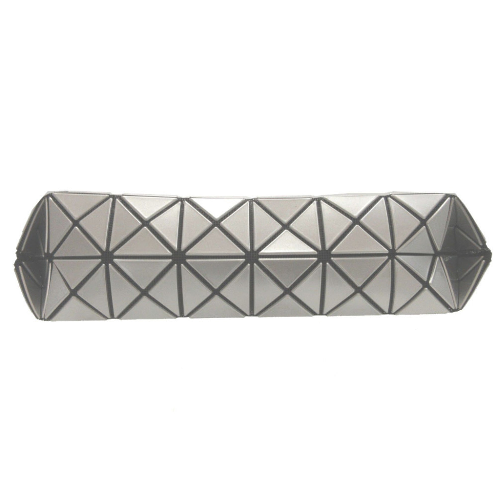 Issey Miyake Silver Pvc Clutch Bag Pouch (Pre-Owned)