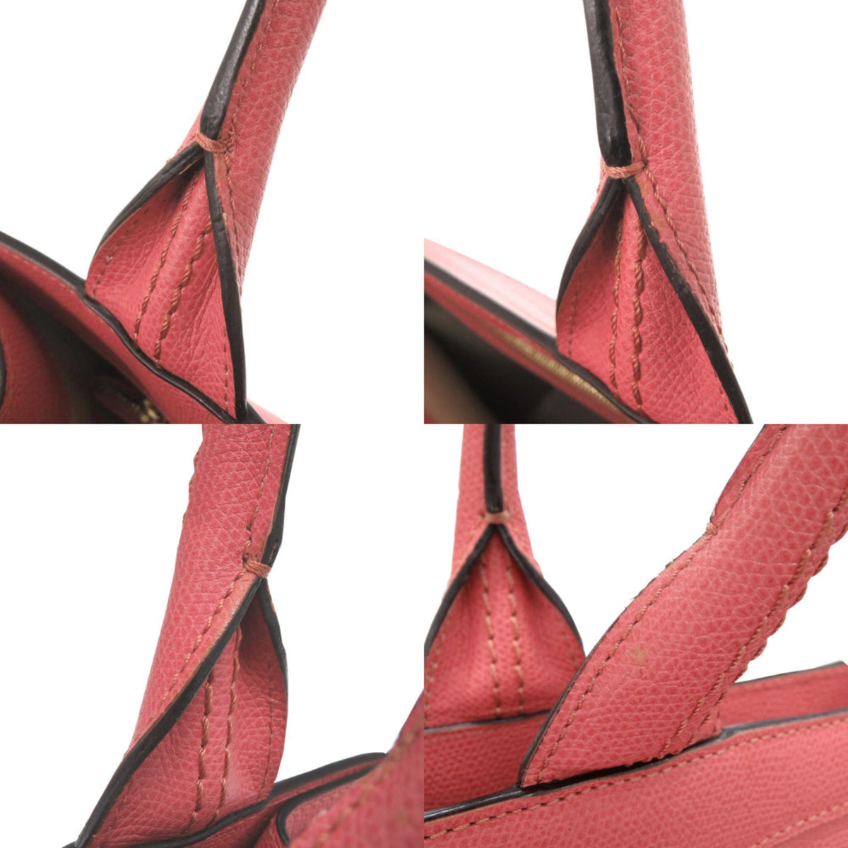 Valextra Pink Leather Tote Bag (Pre-Owned)