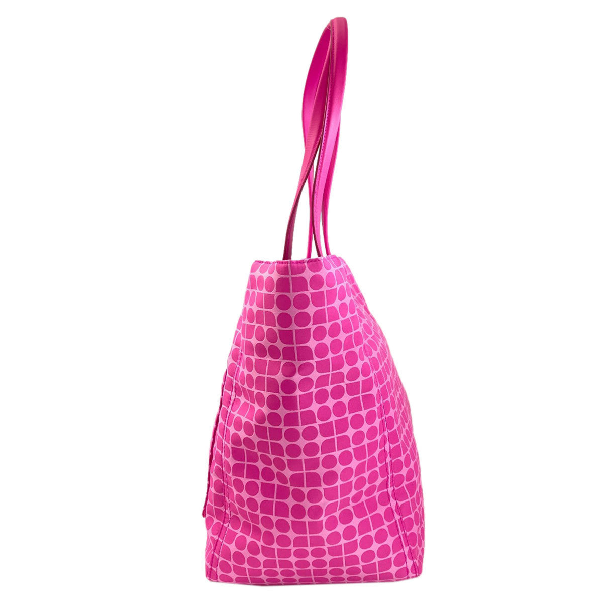 Kate Spade Pink Polyester Leather Tote Bag (Pre-Owned)