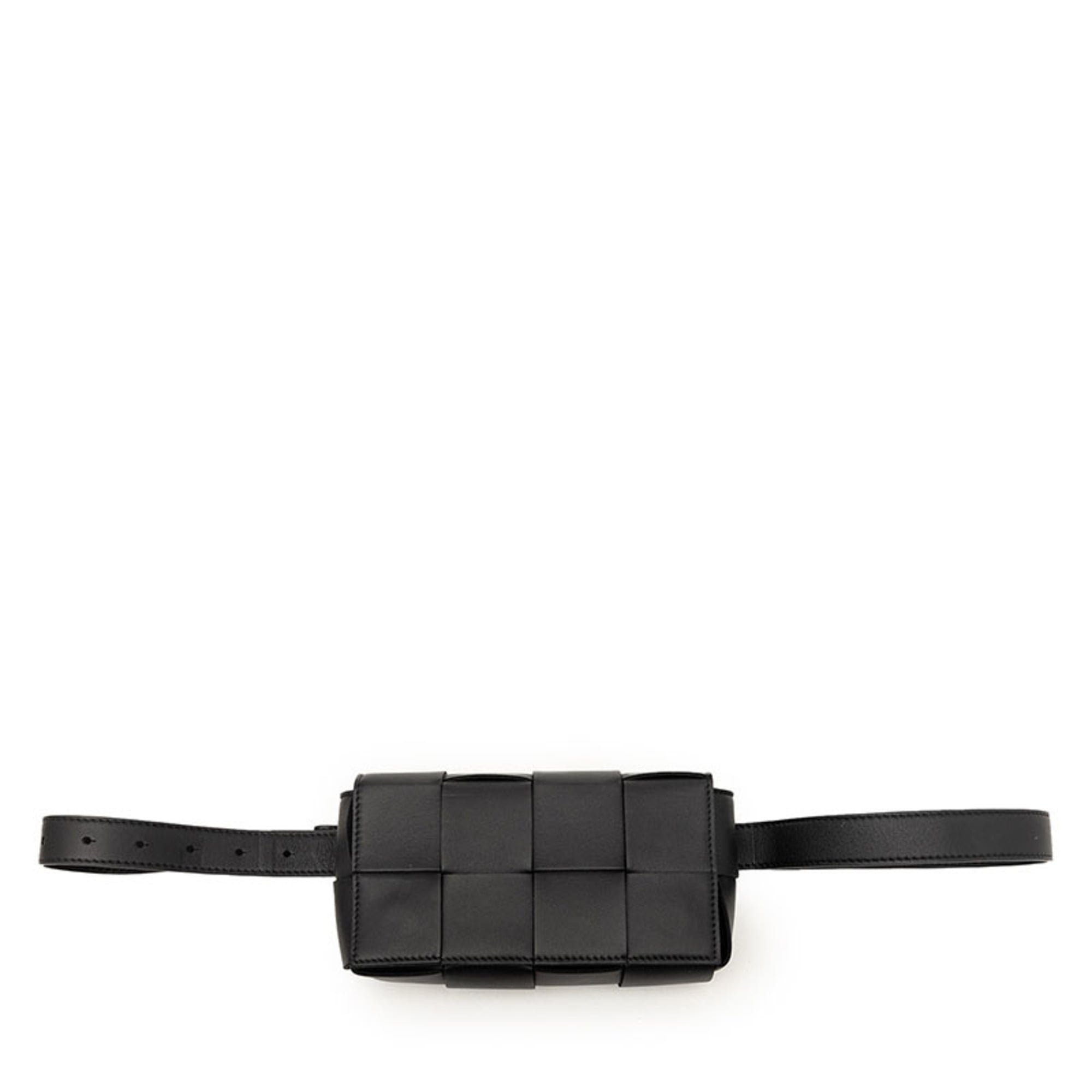 Bottega Veneta Black Leather Fanny Pack (Pre-Owned)