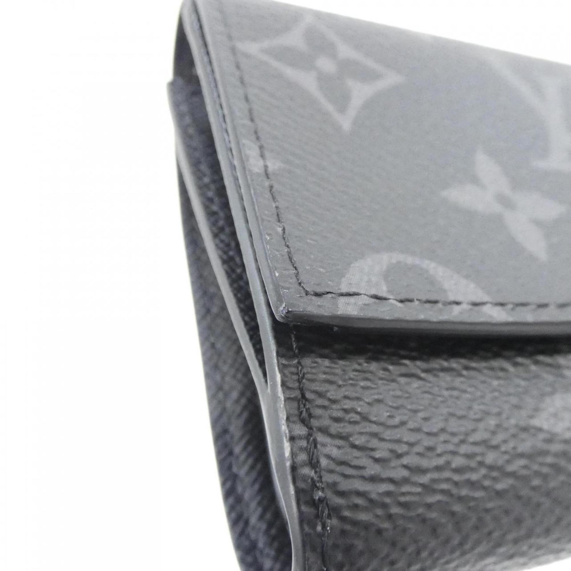 Louis Vuitton Monogram Eclipse Black Coated Canvas Wallet (Tri-Fold) (Pre-Owned)