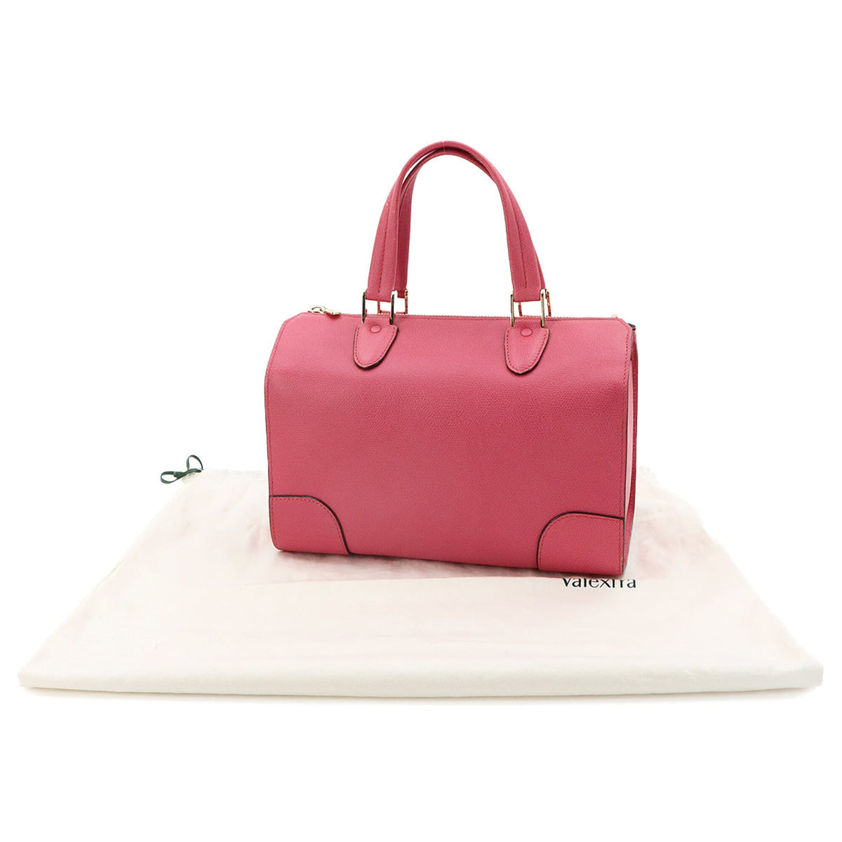 Valextra Pink Leather Handbag (Pre-Owned)