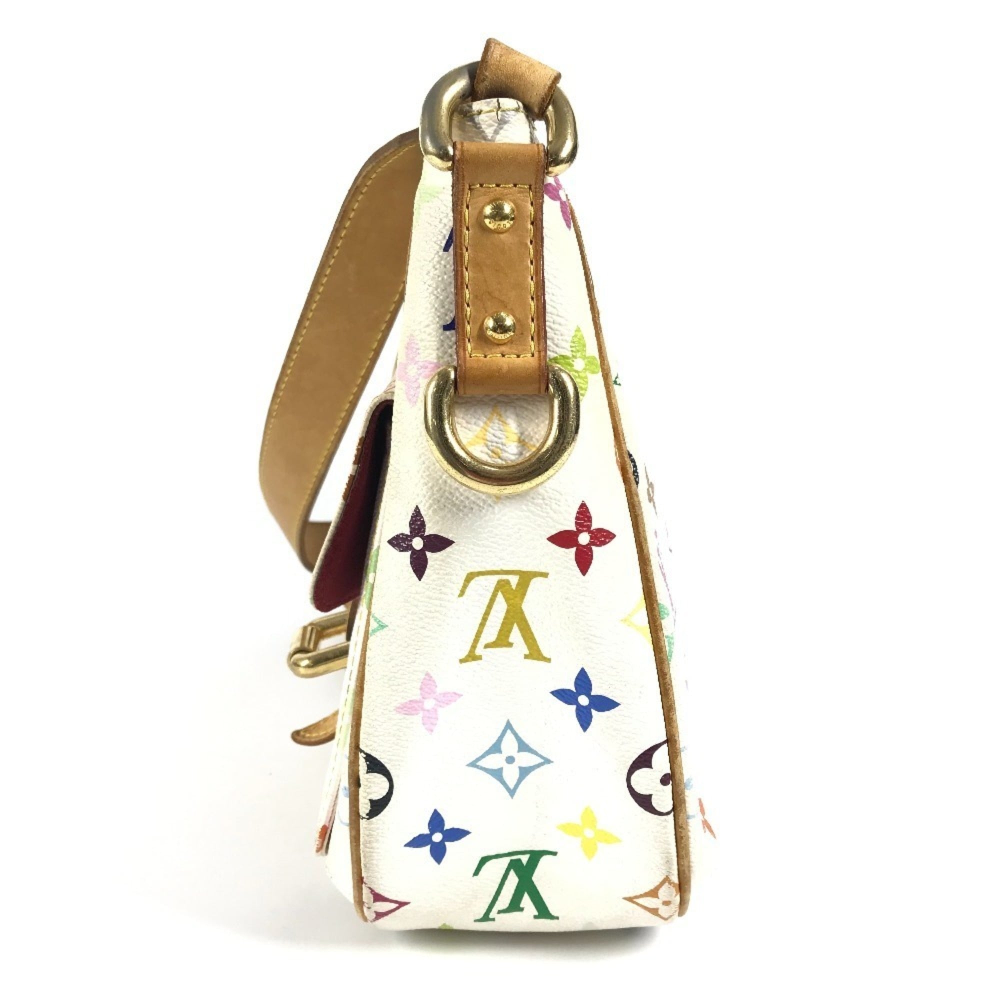 Louis Vuitton Blanc White Monogram Multicolore Shoulder Bag (Pre-Owned)