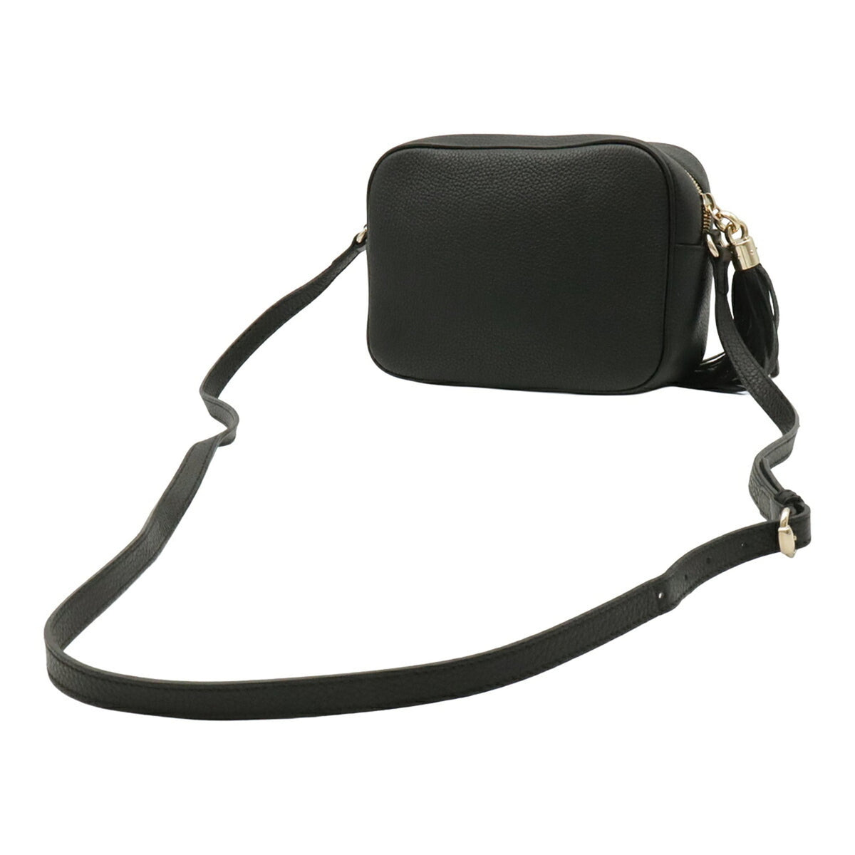 Gucci Black Leather Pochette Shoulder Bag (Pre-Owned)