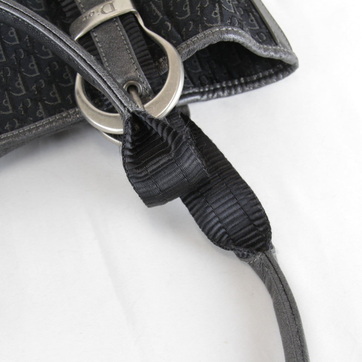 Christian Dior Trotter Black Canvas Tote Bag (Pre-Owned)