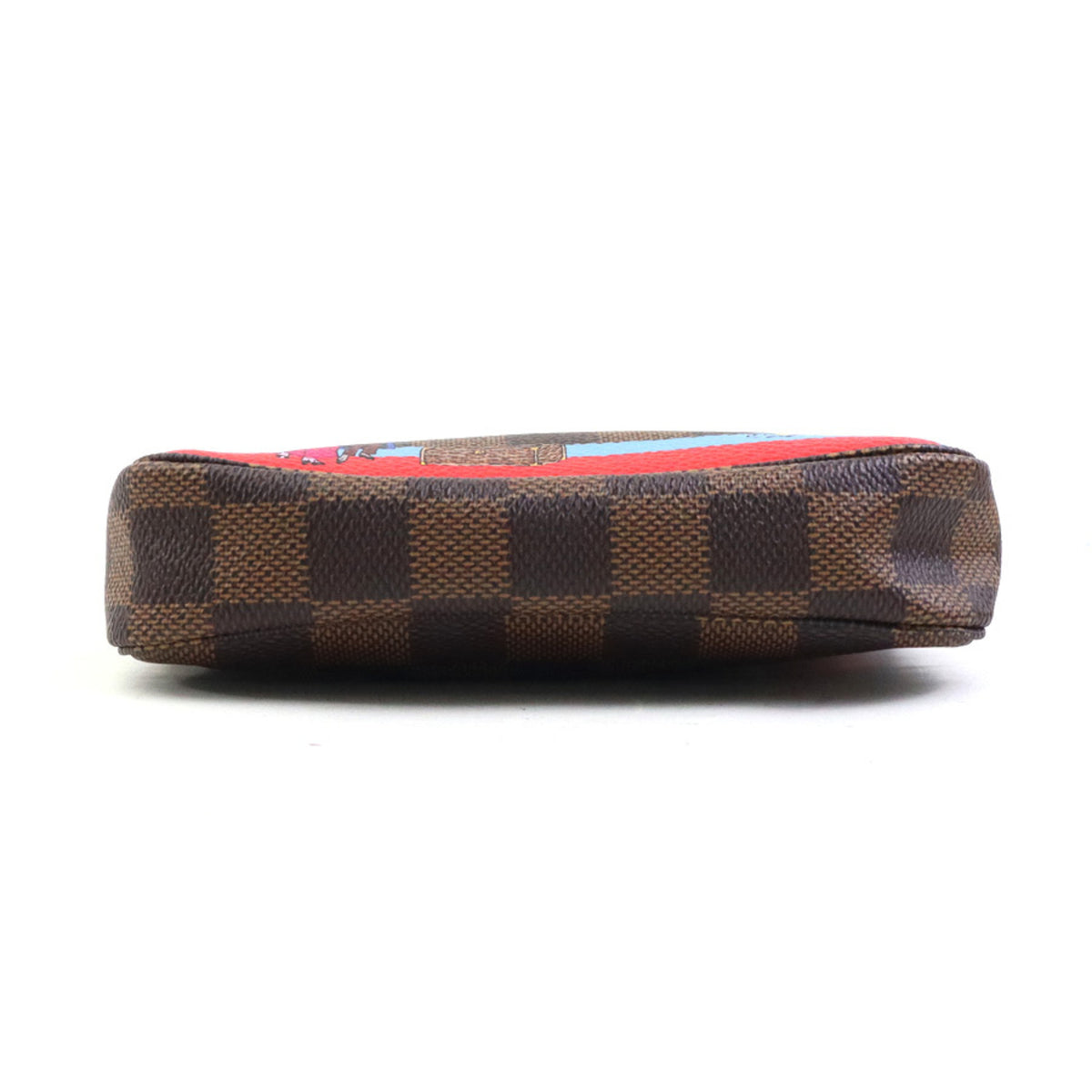 Louis Vuitton Brown Damier Canvas Multi-Color Damier Canvas Handbag Pochette Pouch Shoulder Bag (Pre-Owned)