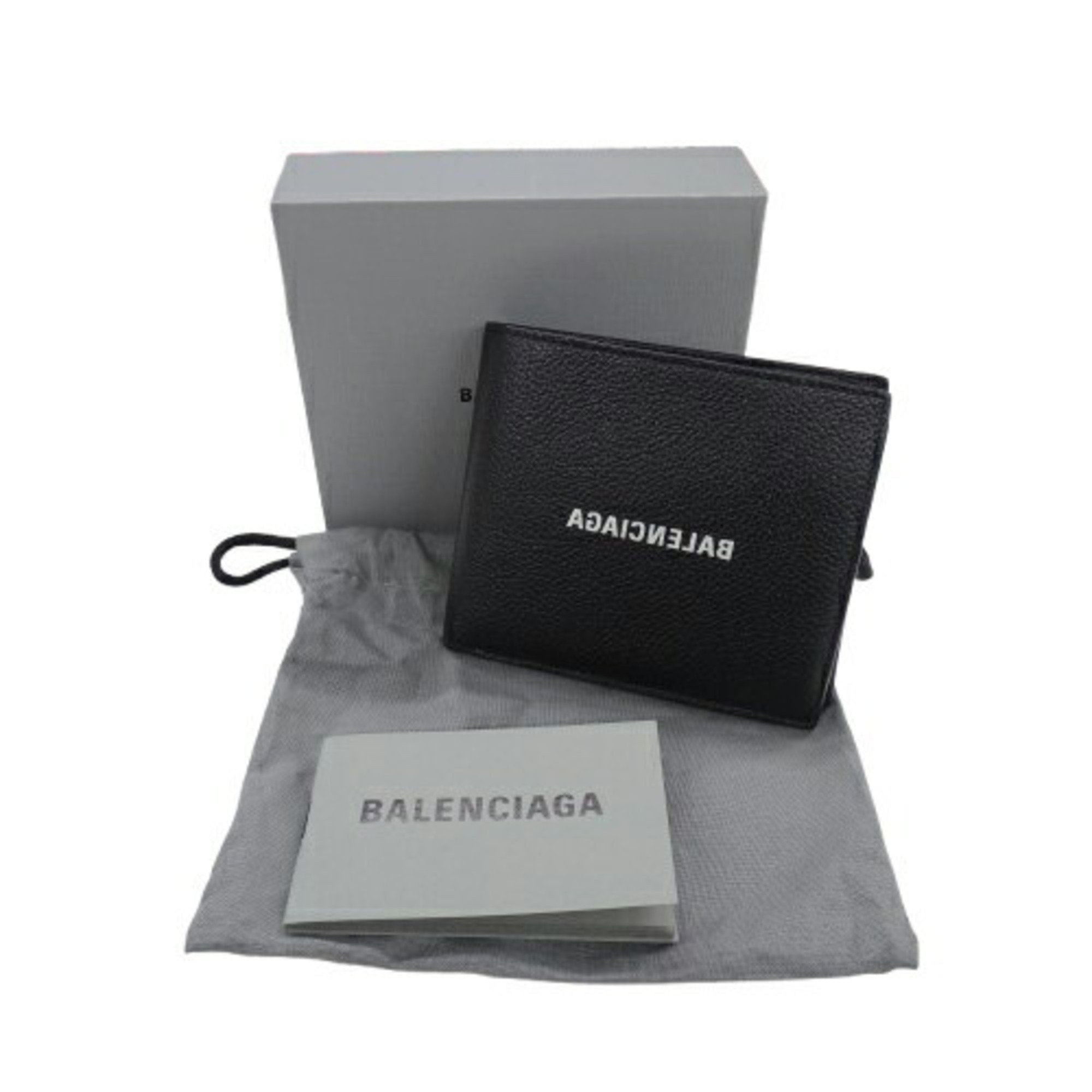 Balenciaga Black Leather Wallet (Bi-Fold) (Pre-Owned)