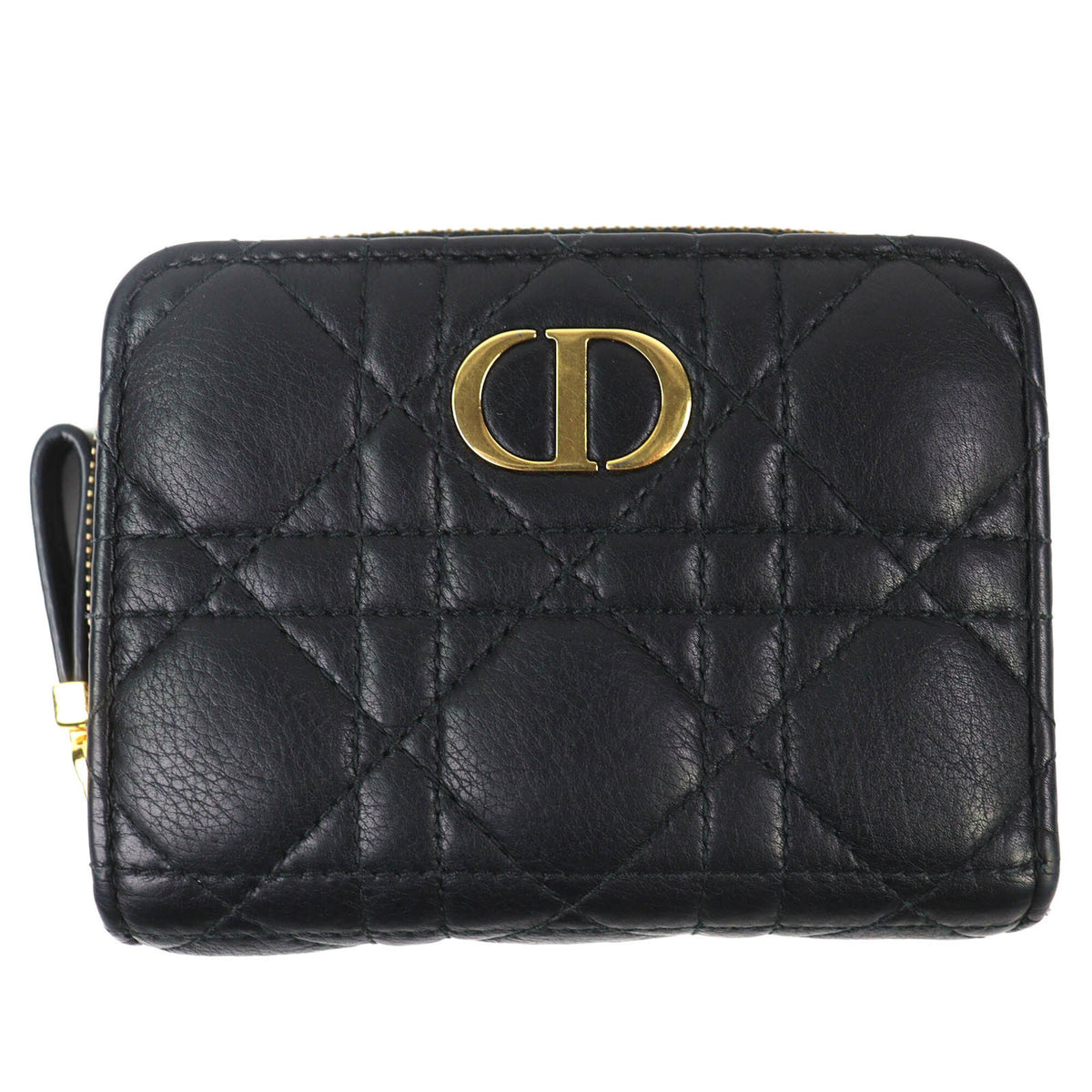 Christian Dior Black Leather Wallet (Bi-Fold) (Pre-Owned)