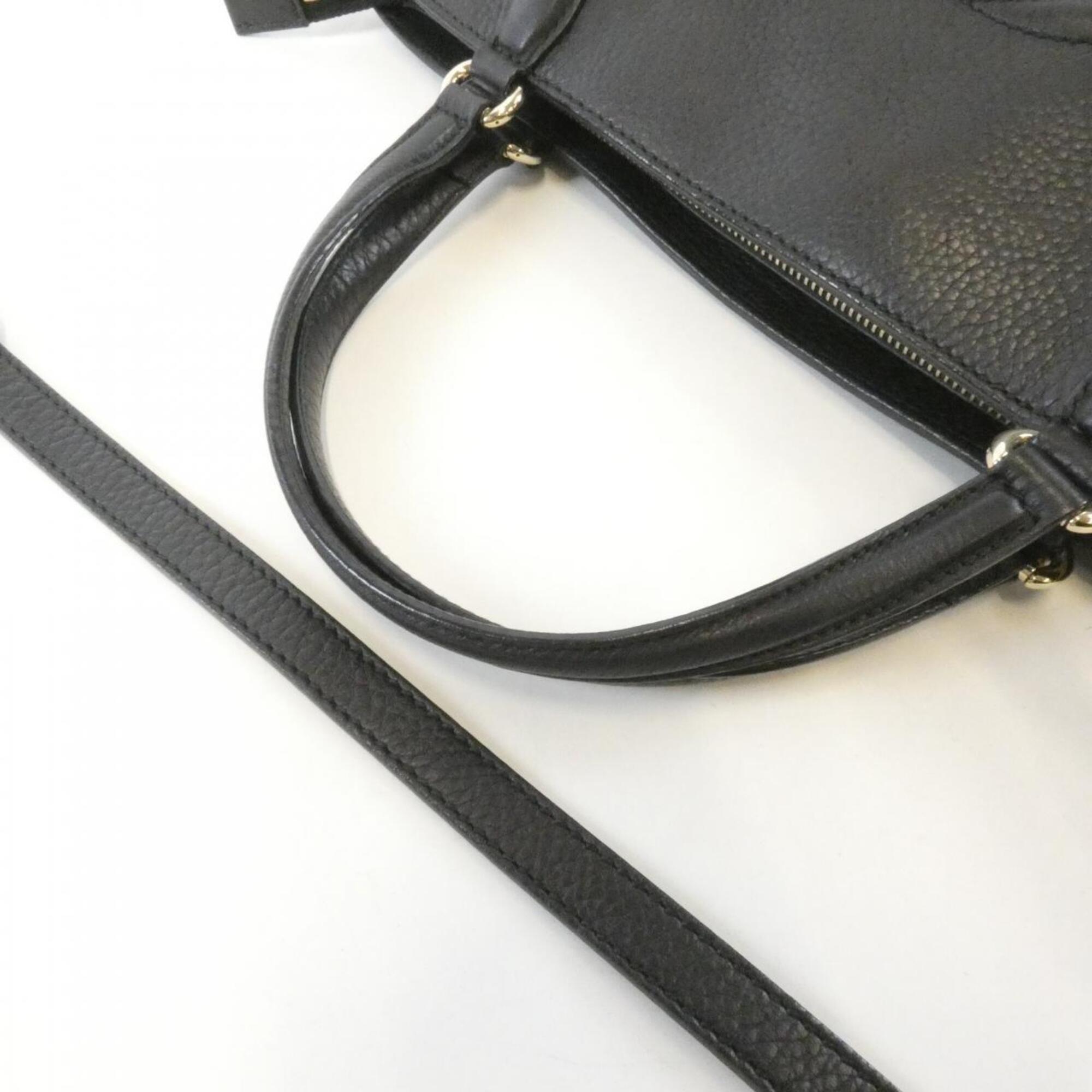 Gucci Soho Black Leather Handbag (Pre-Owned)