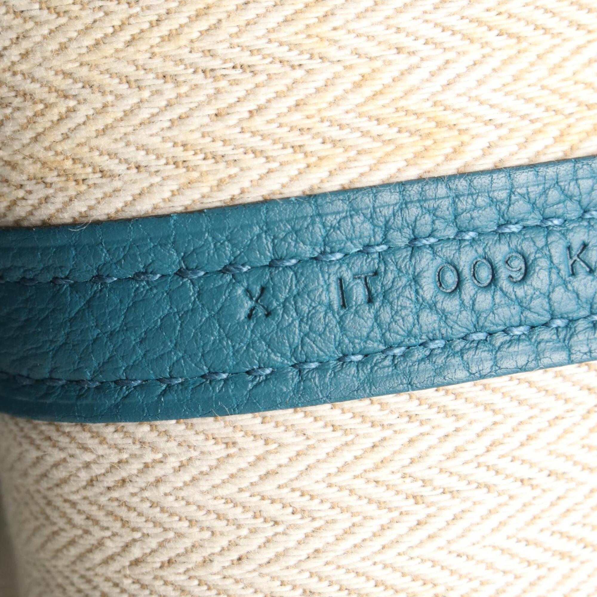 Hermes Cobalt Green Negonda Leather Handbag Tote Bag (Pre-Owned)