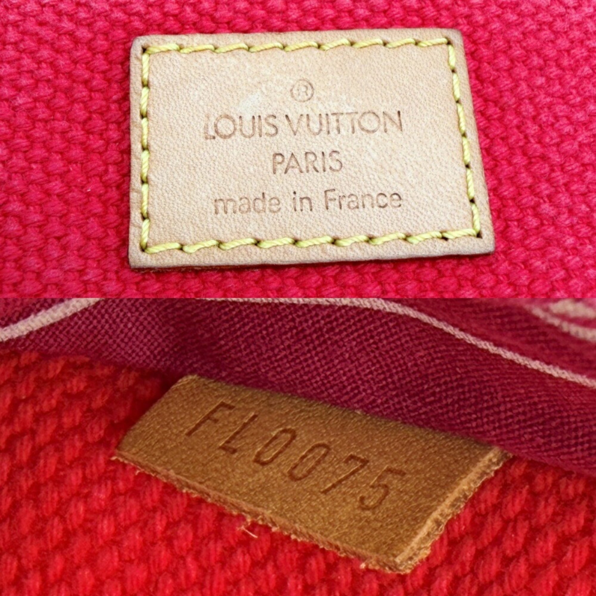 Louis Vuitton Rouge Canvas Shoulder Bag (Pre-Owned)