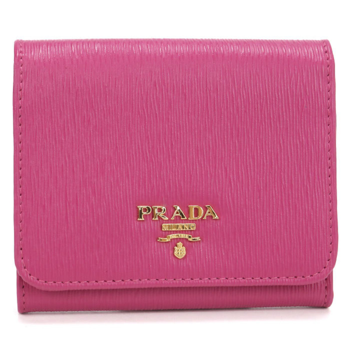 Prada Pink Leather Wallet (Tri-Fold) (Pre-Owned)