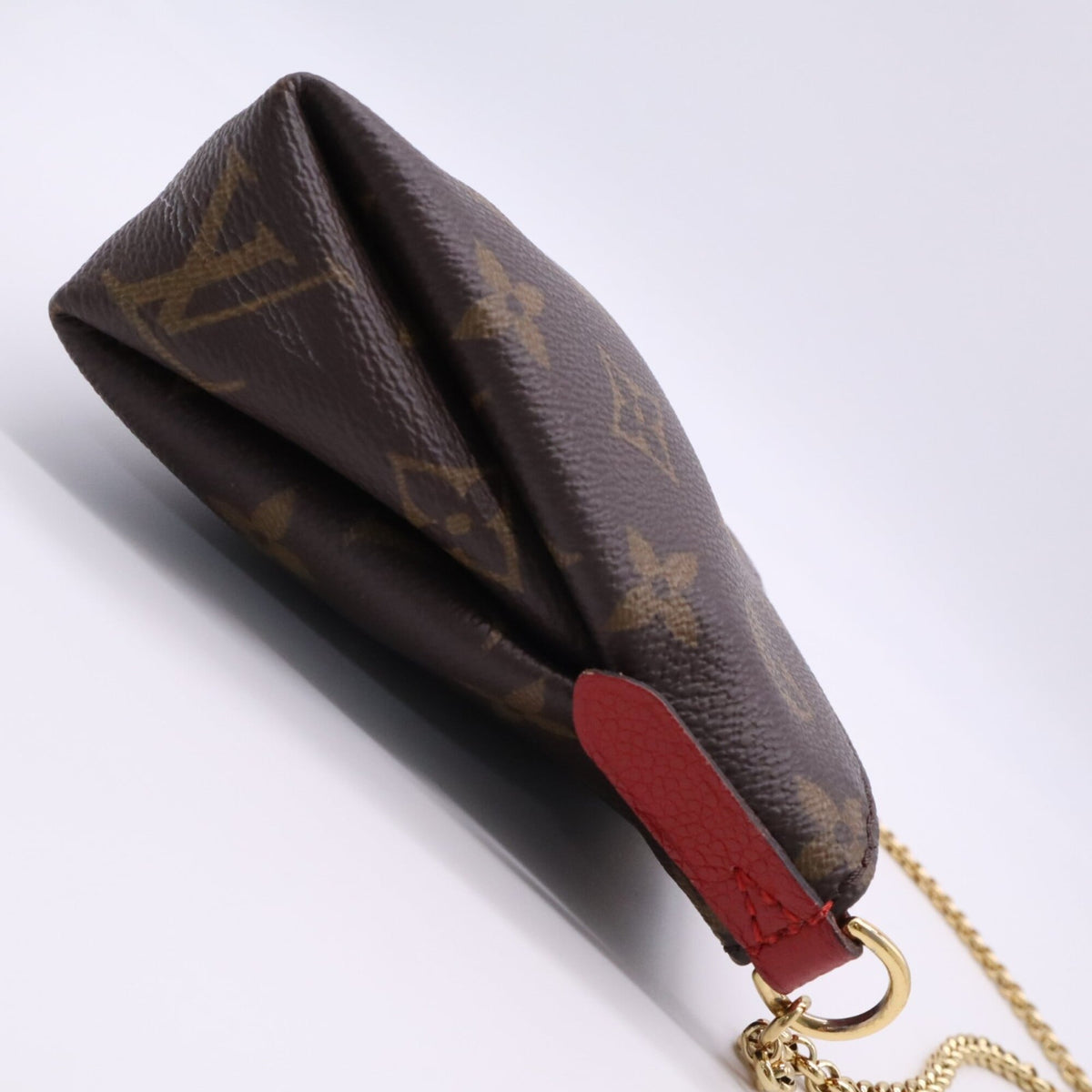 Louis Vuitton Beige Brown Coated Canvas Leather Handbag (Pre-Owned)