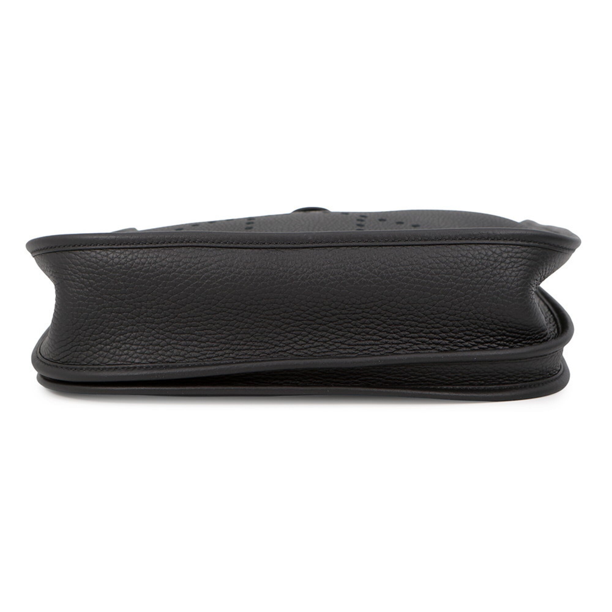 Hermes Black Taurillon Clemence Leather Shoulder Bag (Pre-Owned)