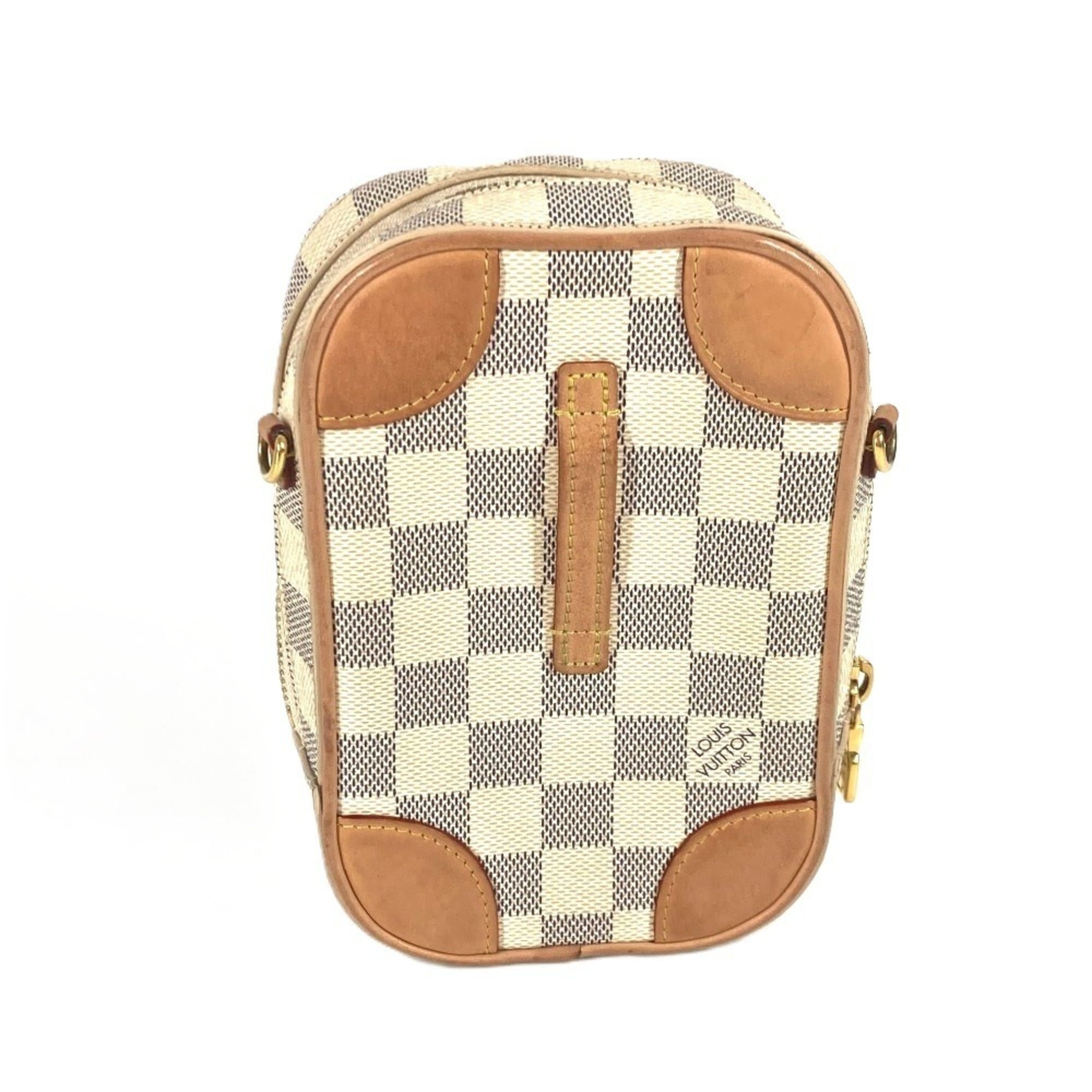 Louis Vuitton Damier Azur White Damier Azur Pochette Shoulder Bag (Pre-Owned)