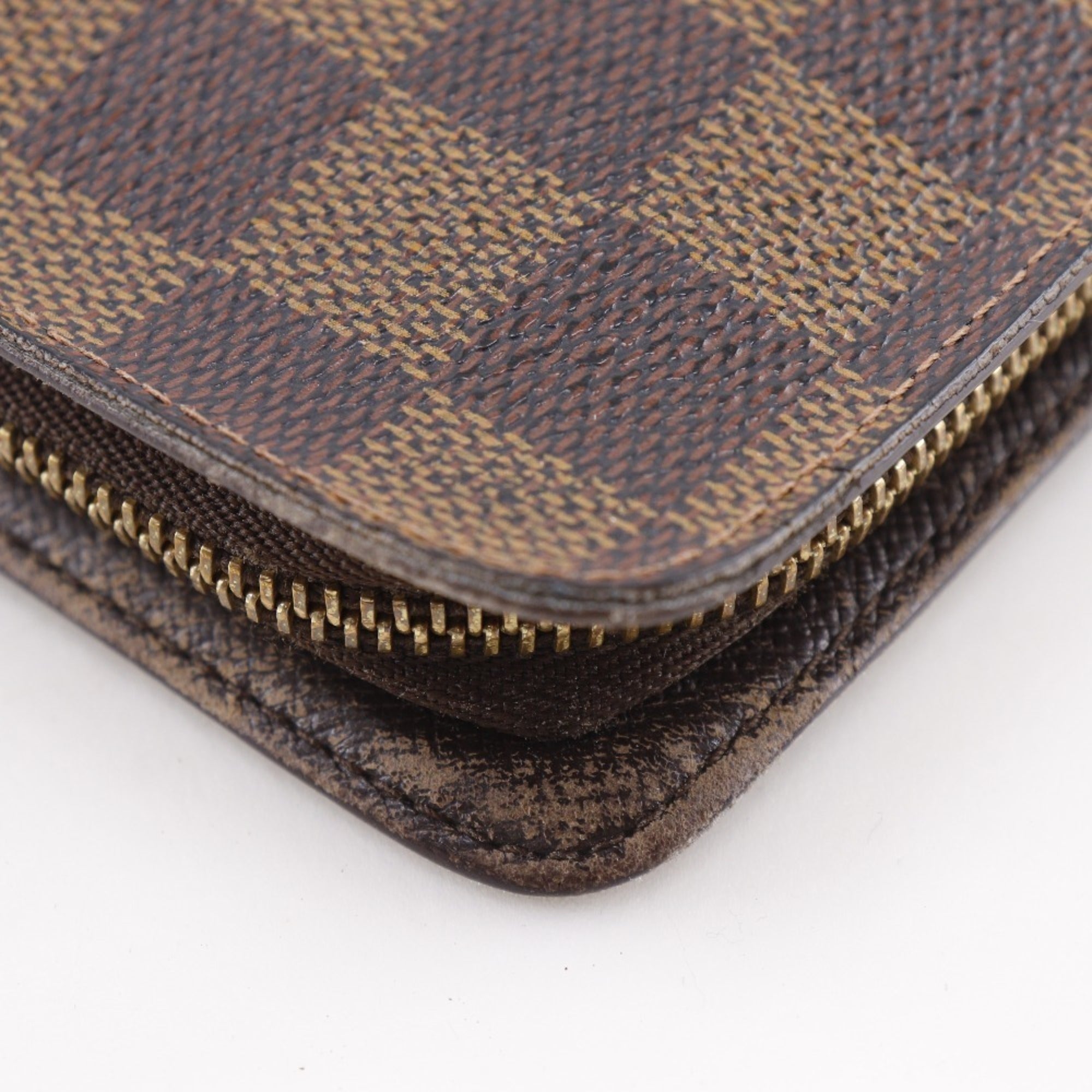 Louis Vuitton Brown Damier Canvas Long Wallet (Bi-Fold) (Pre-Owned)