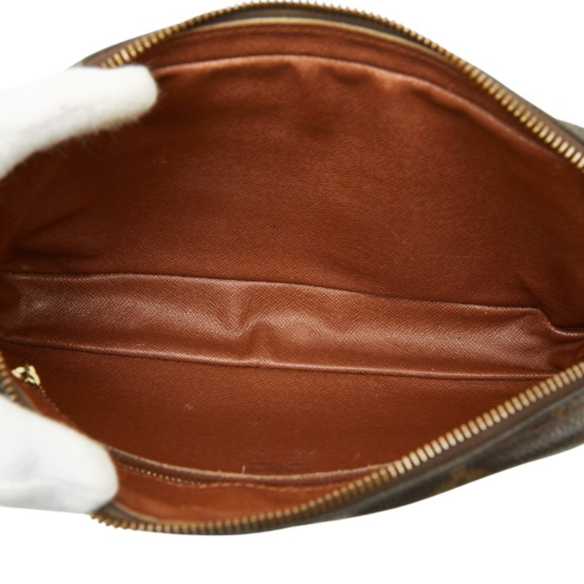 Louis Vuitton Brown Pvc Leather Clutch Bag (Pre-Owned)