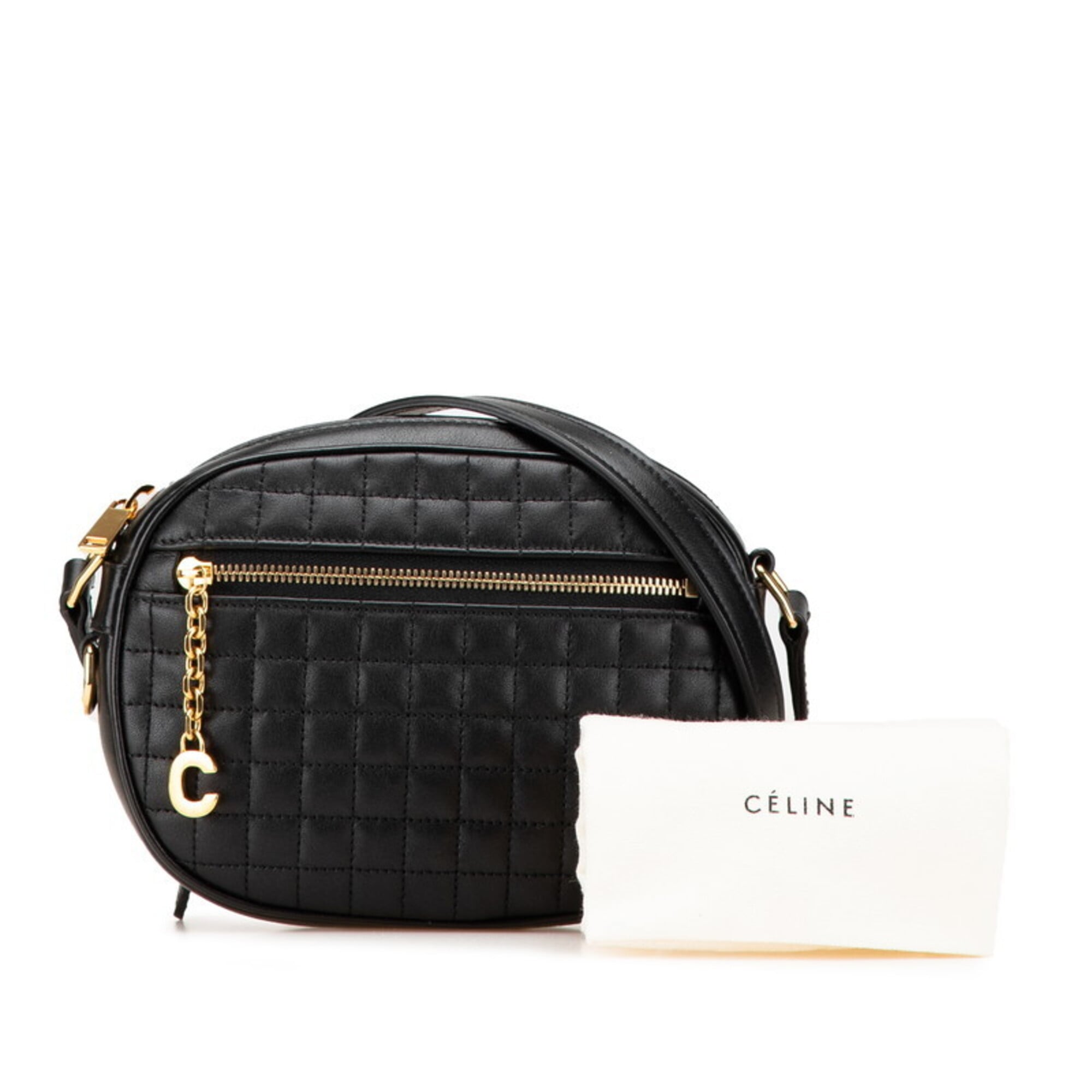 Celine Black Leather Shoulder Bag (Pre-Owned)