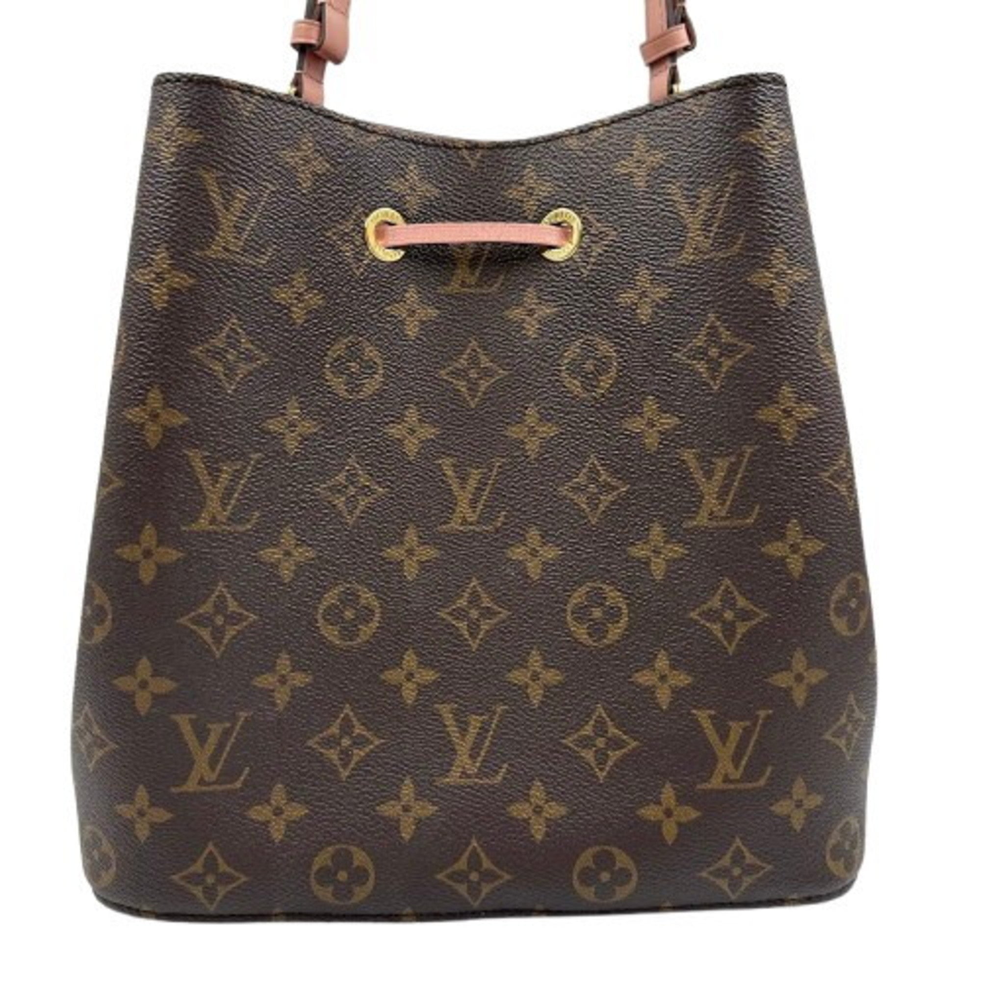 Louis Vuitton Monogram Brown Pink Pvc Shoulder Bag (Pre-Owned)