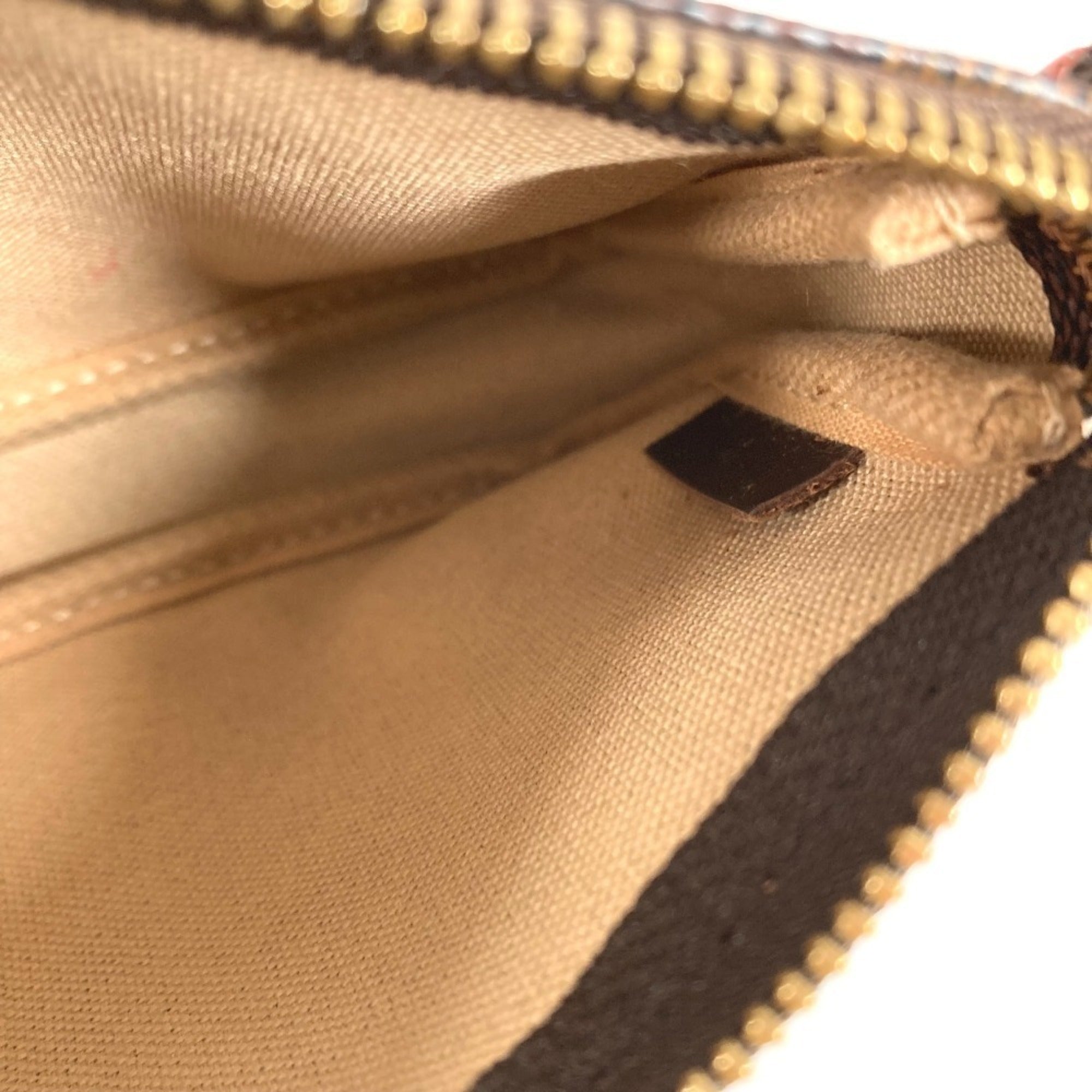 Louis Vuitton Damier Brown Ebene Damier Canvas Handbag Pouch (Pre-Owned)