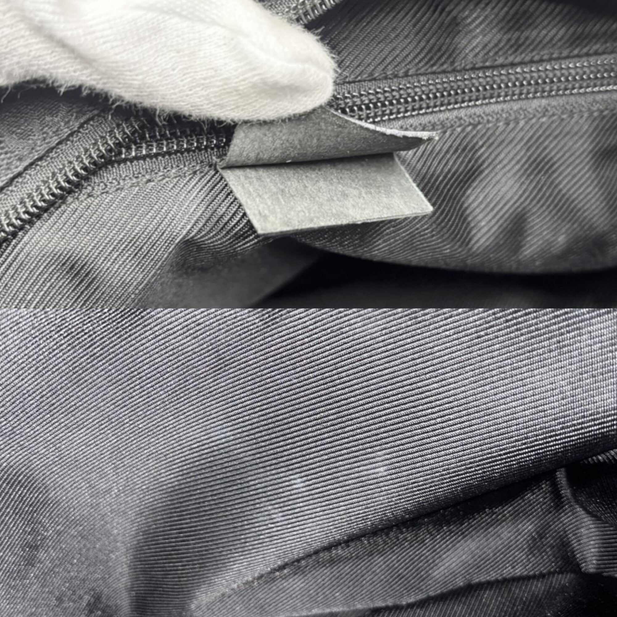 Gucci Black Canvas Handbag Tote Bag (Pre-Owned)