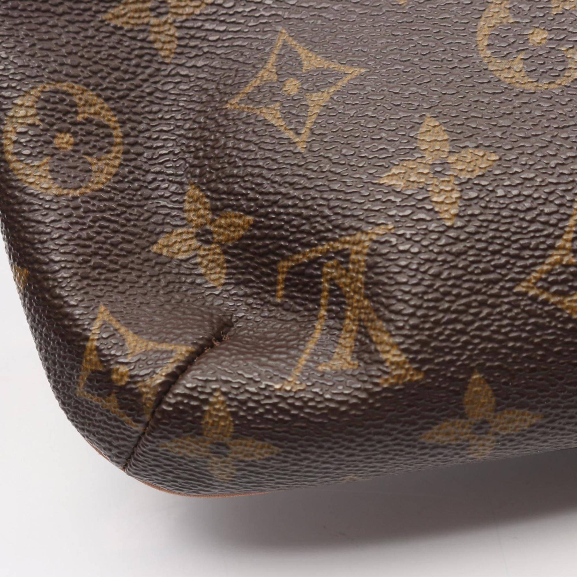 Louis Vuitton Brown Monogram Coated Canvas Leather Shoulder Bag (Pre-Owned)