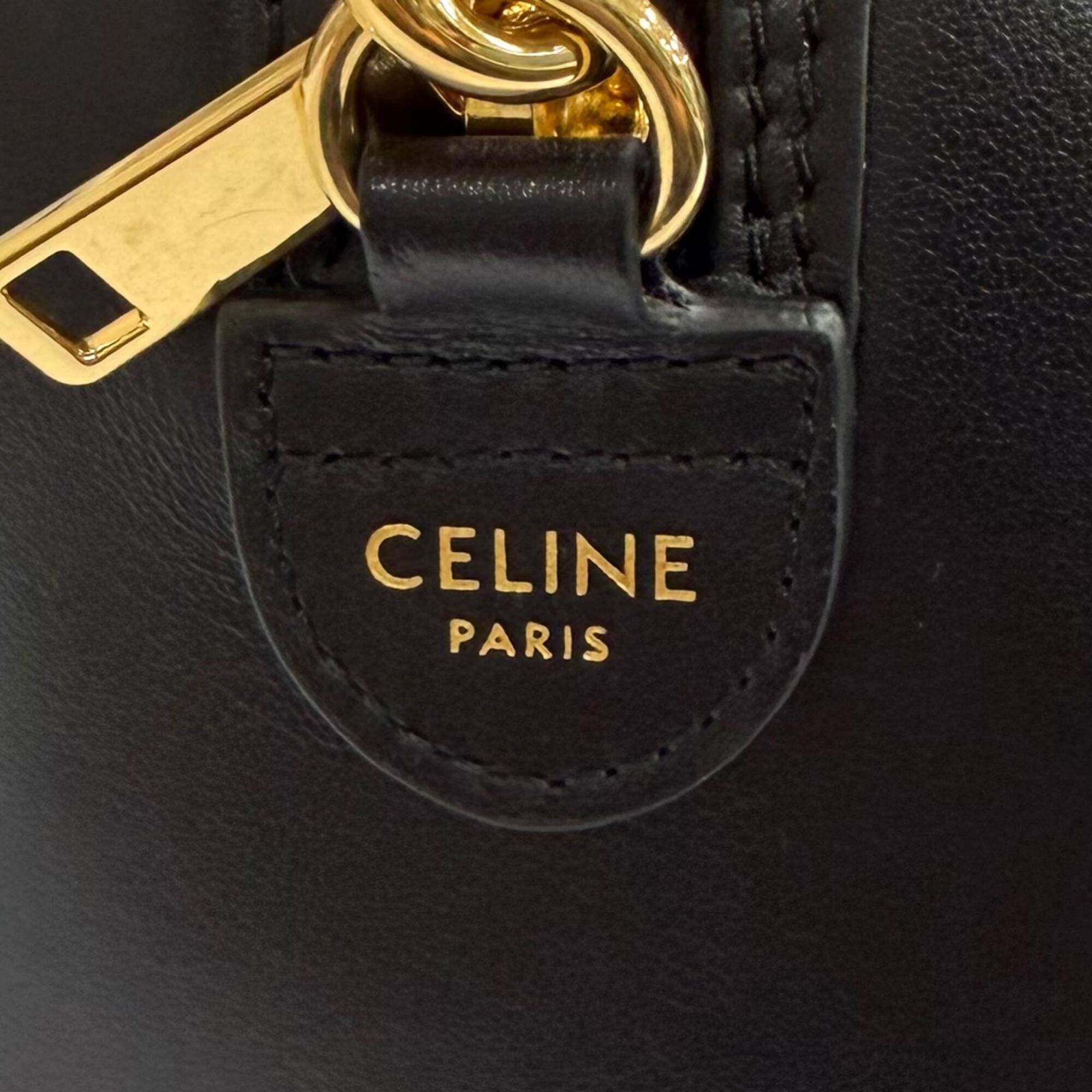 Celine Black Leather Shoulder Bag (Pre-Owned)