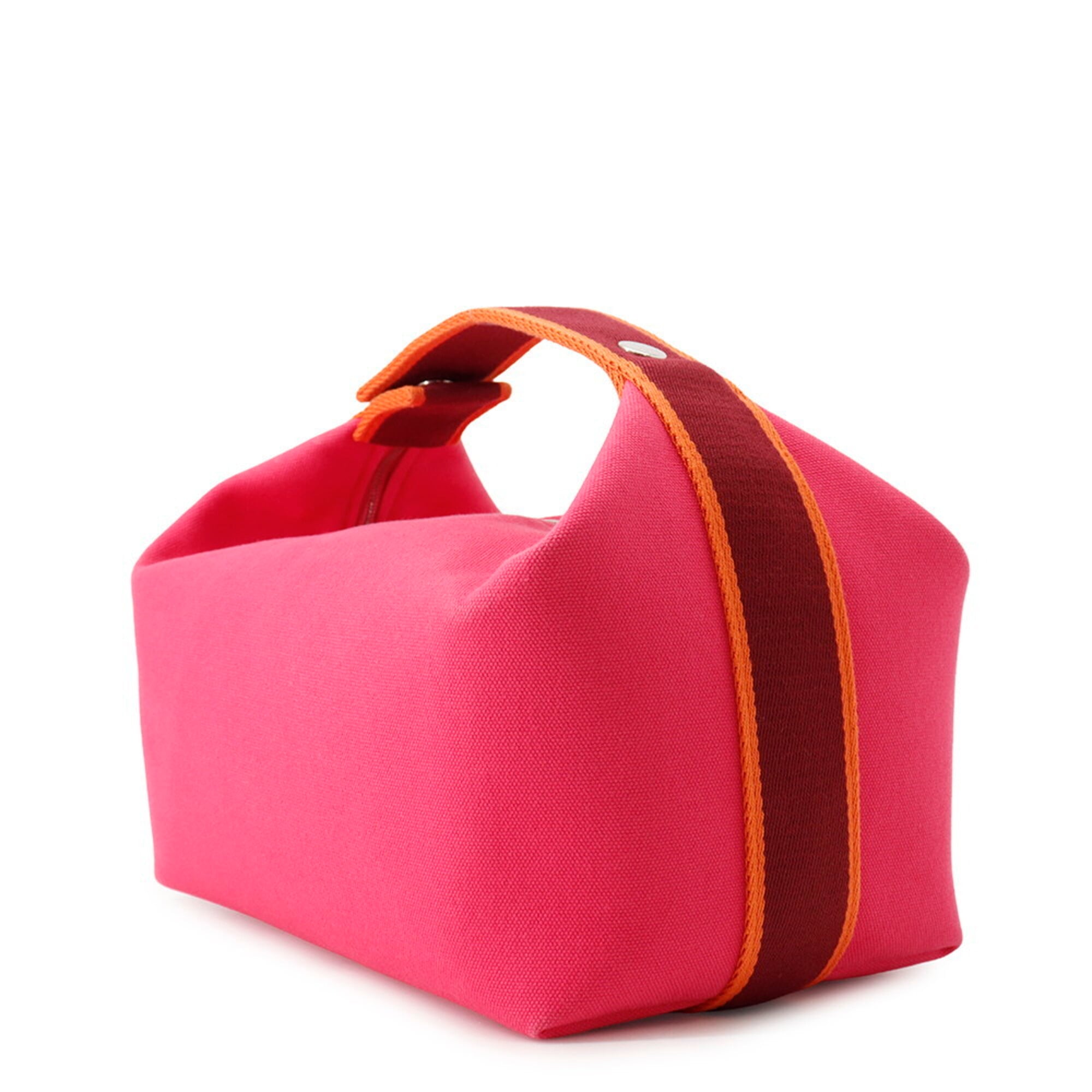 Hermes Kara Pink Canvas Handbag Pouch (Pre-Owned)