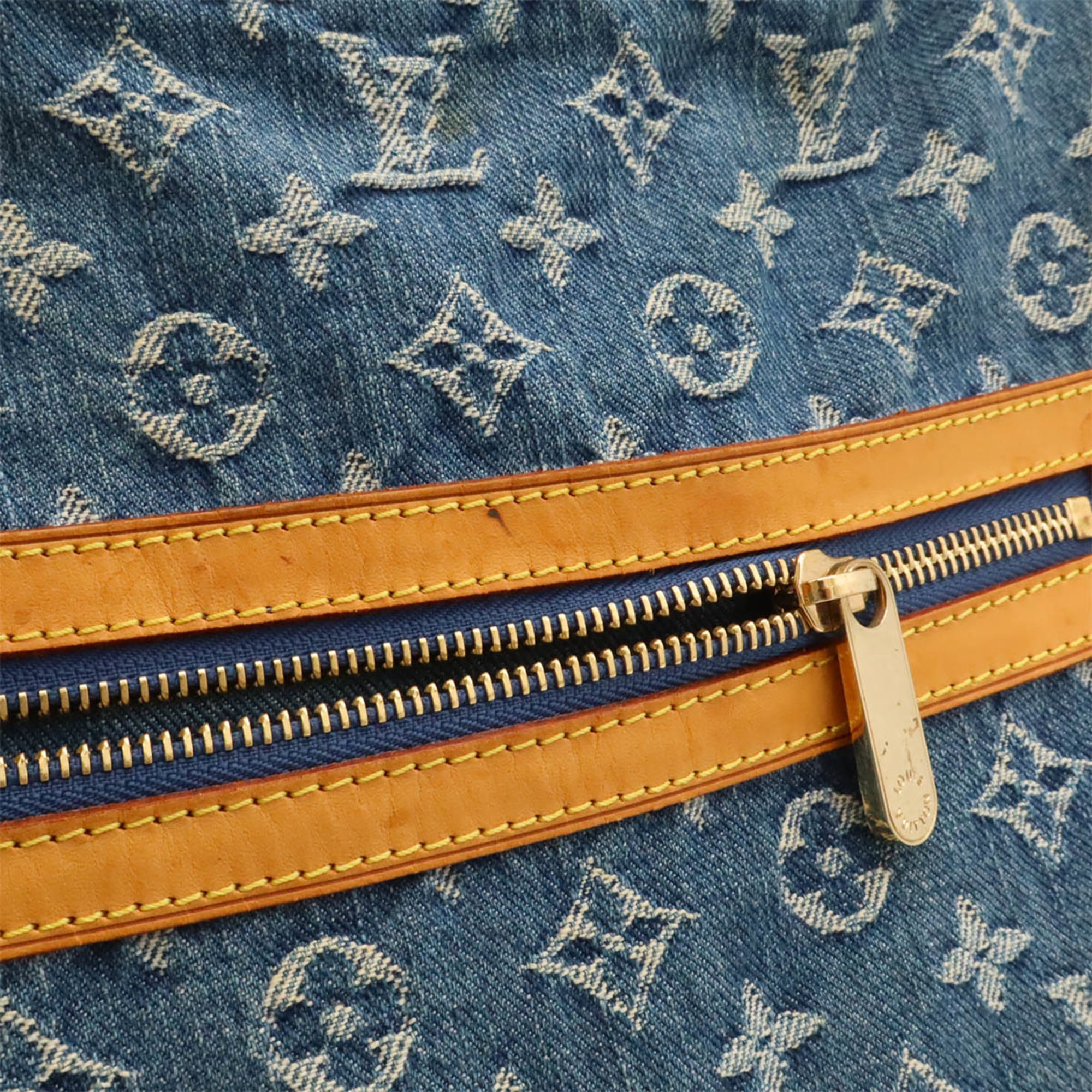 Louis Vuitton Blue Monogram Monogram Denim Shoulder Bag (Pre-Owned)