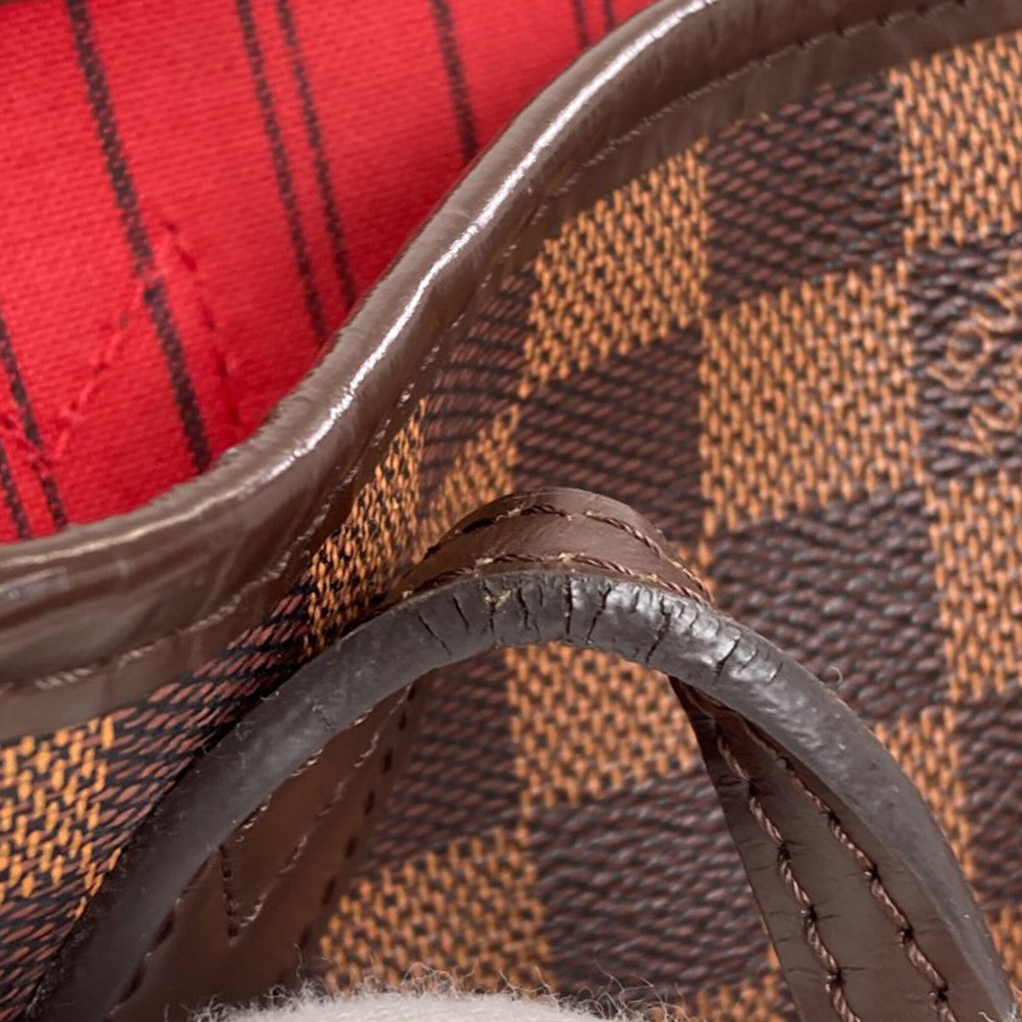 Louis Vuitton Damier Canvas Ebene Damier Canvas Handbag Pouch (Pre-Owned)