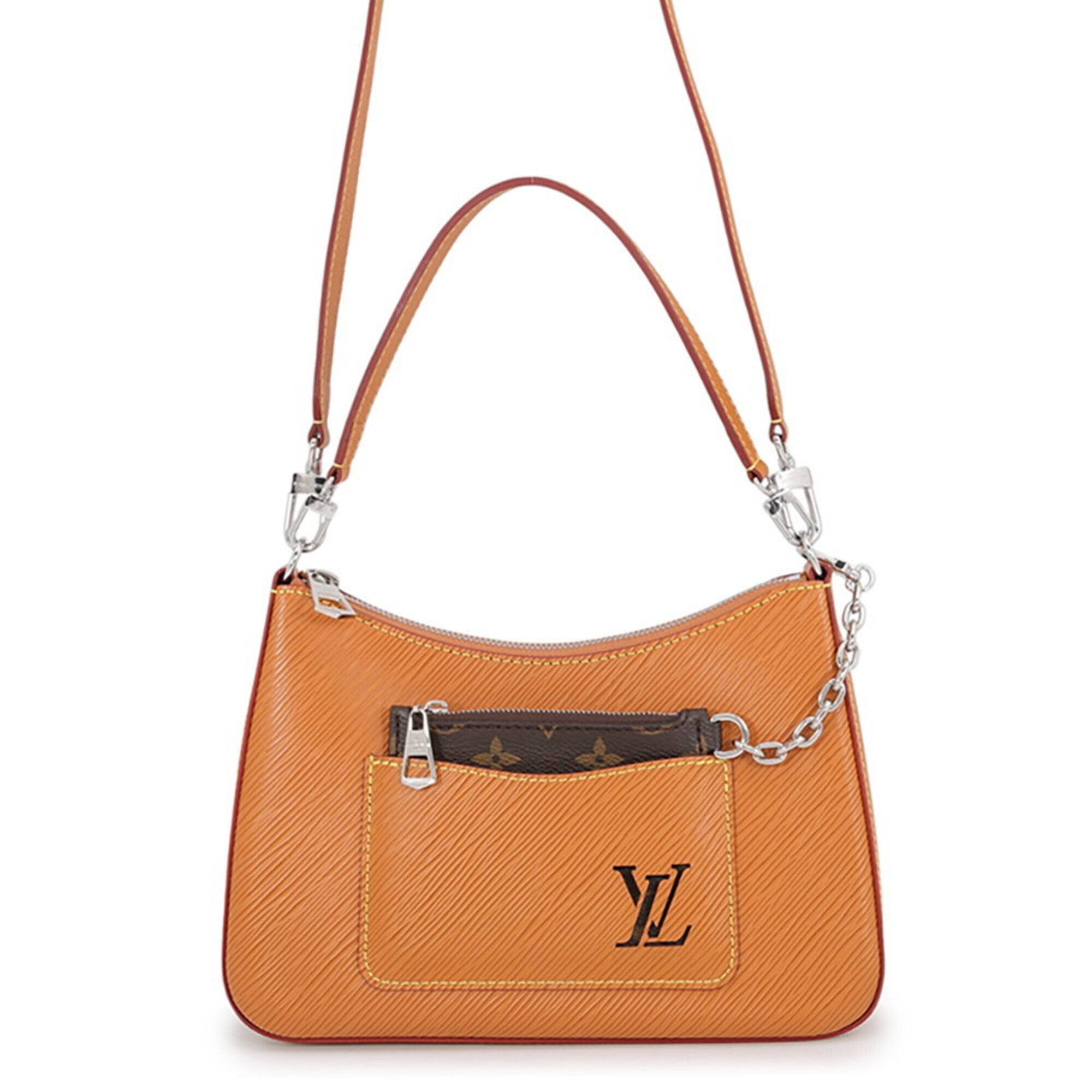 Louis Vuitton Epi Silver Epi Leather Handbag Shoulder Bag (Pre-Owned)