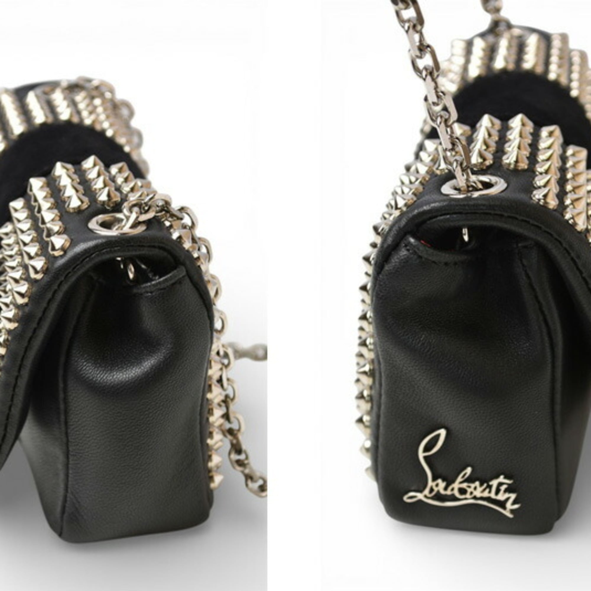 Christian Louboutin Black Leather Shoulder Bag (Pre-Owned)
