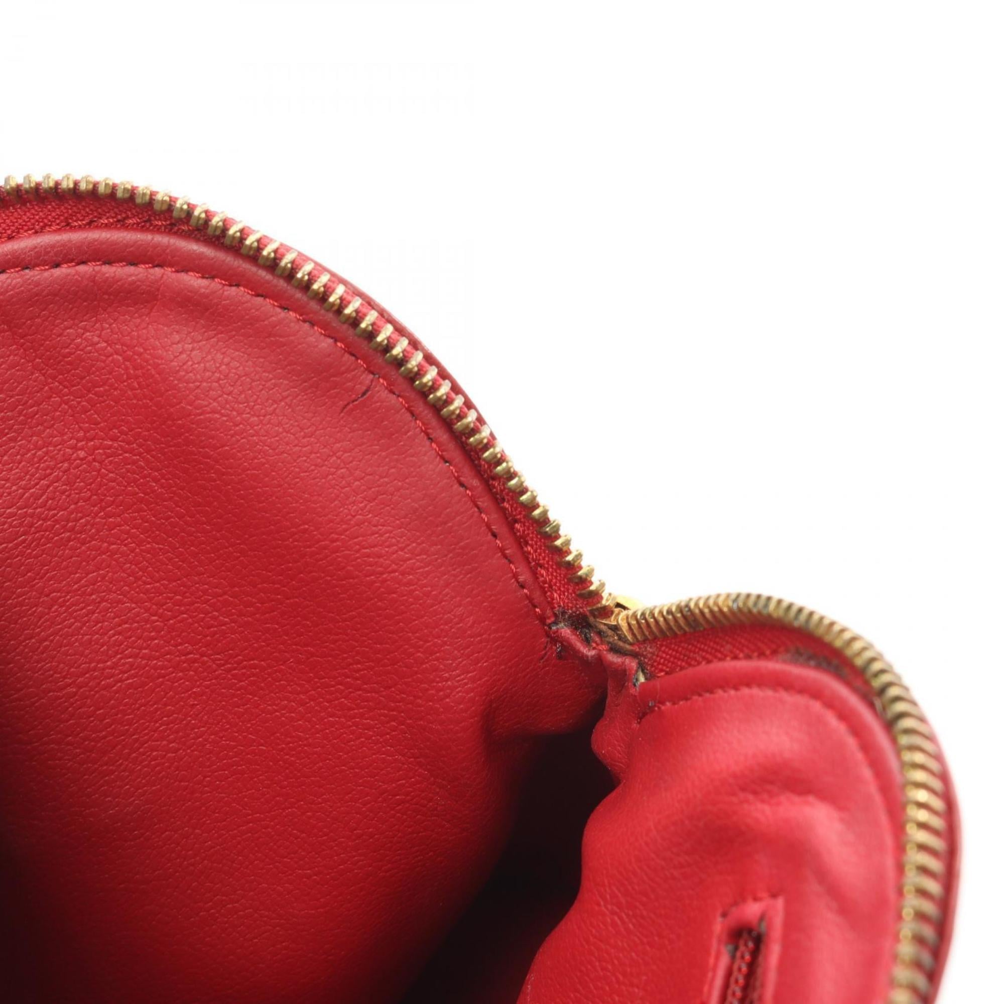 Yves Saint Laurent Red Color Leather Handbag (Pre-Owned)