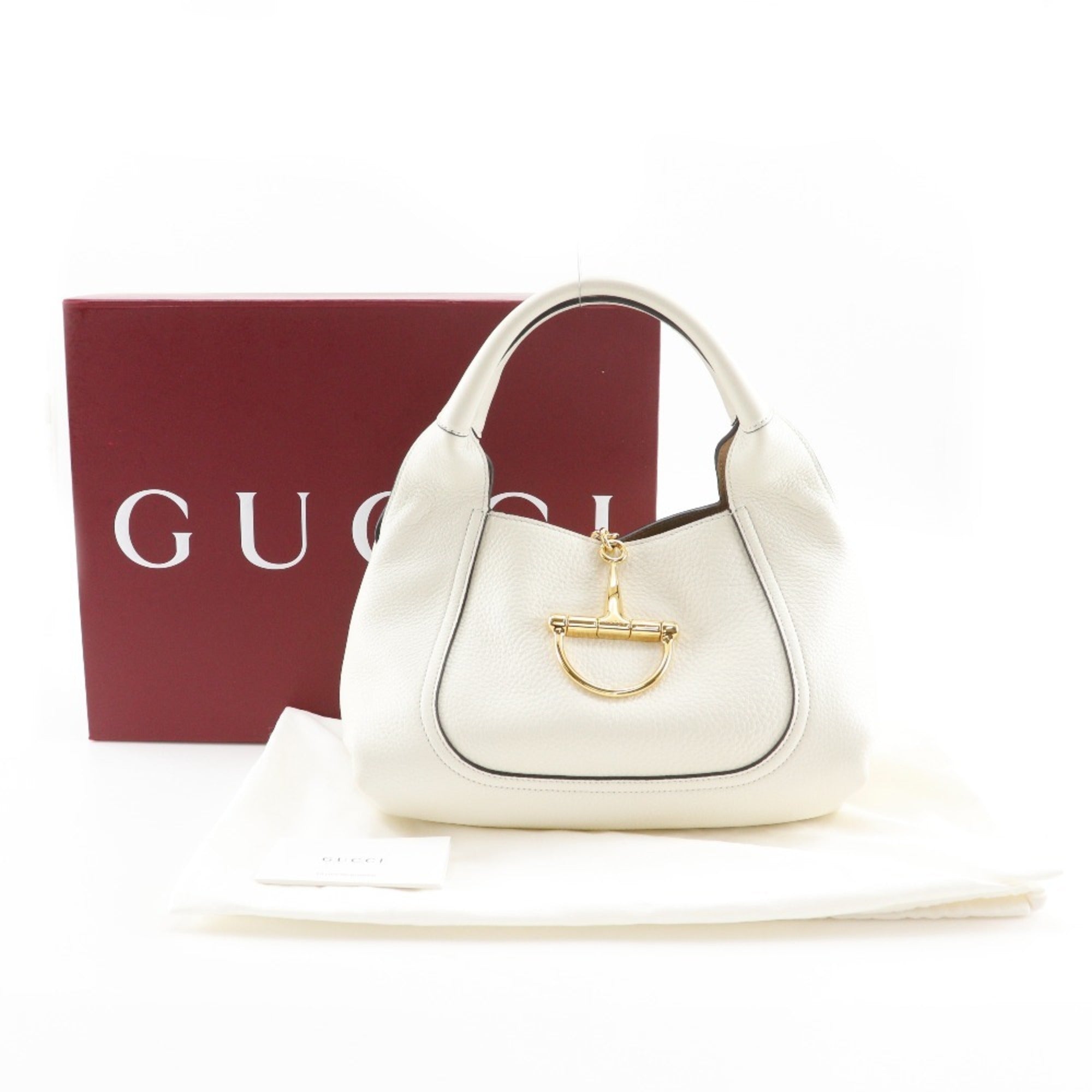 Gucci White Leather Handbag (Pre-Owned)