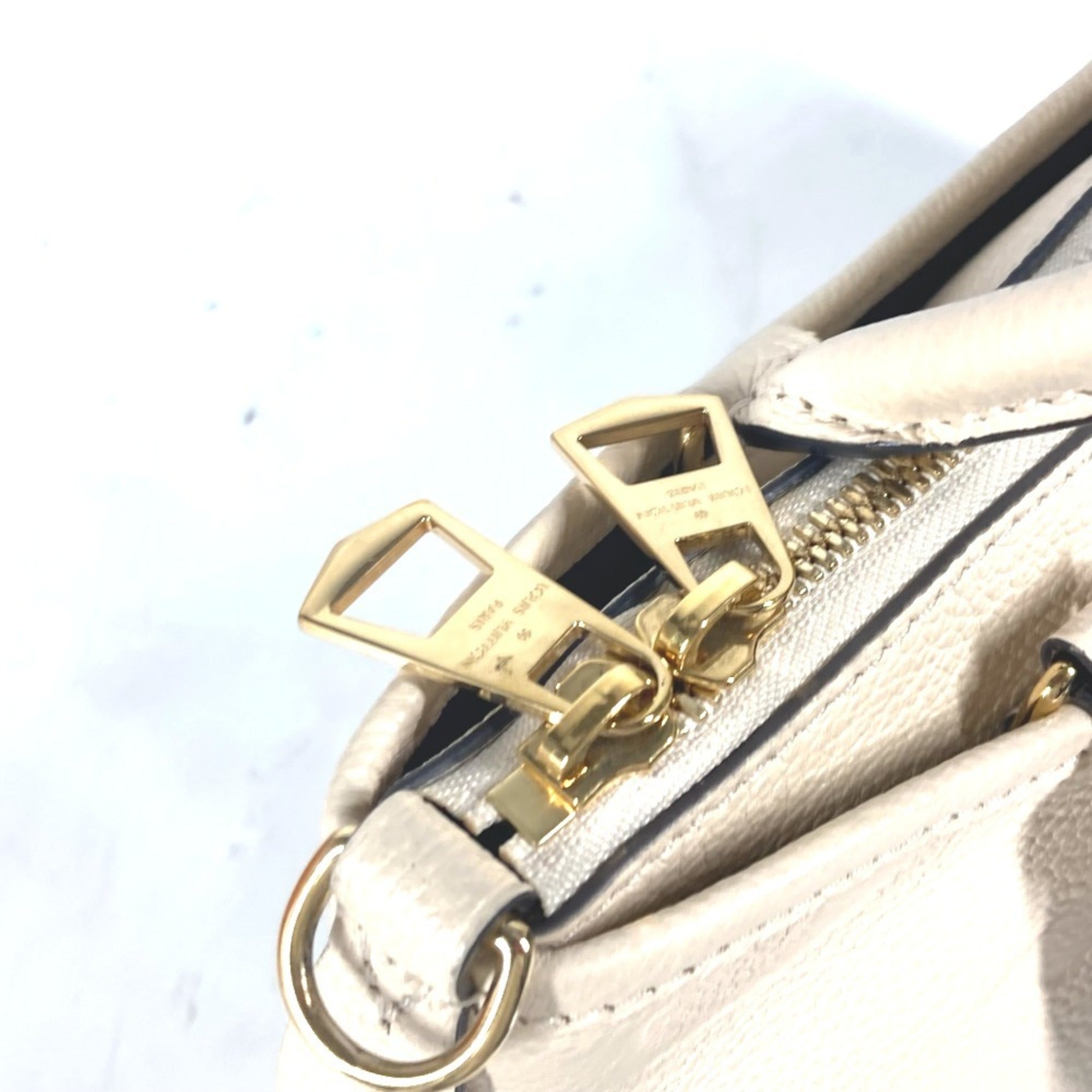 Louis Vuitton White Monogram Empreinte Handbag Shoulder Bag Tote Bag (Pre-Owned)