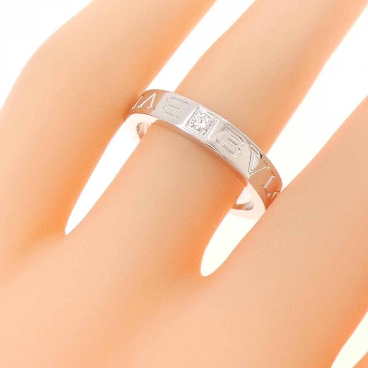 Bvlgari White Gold White Gold (18K) Band Ring (Pre-Owned)