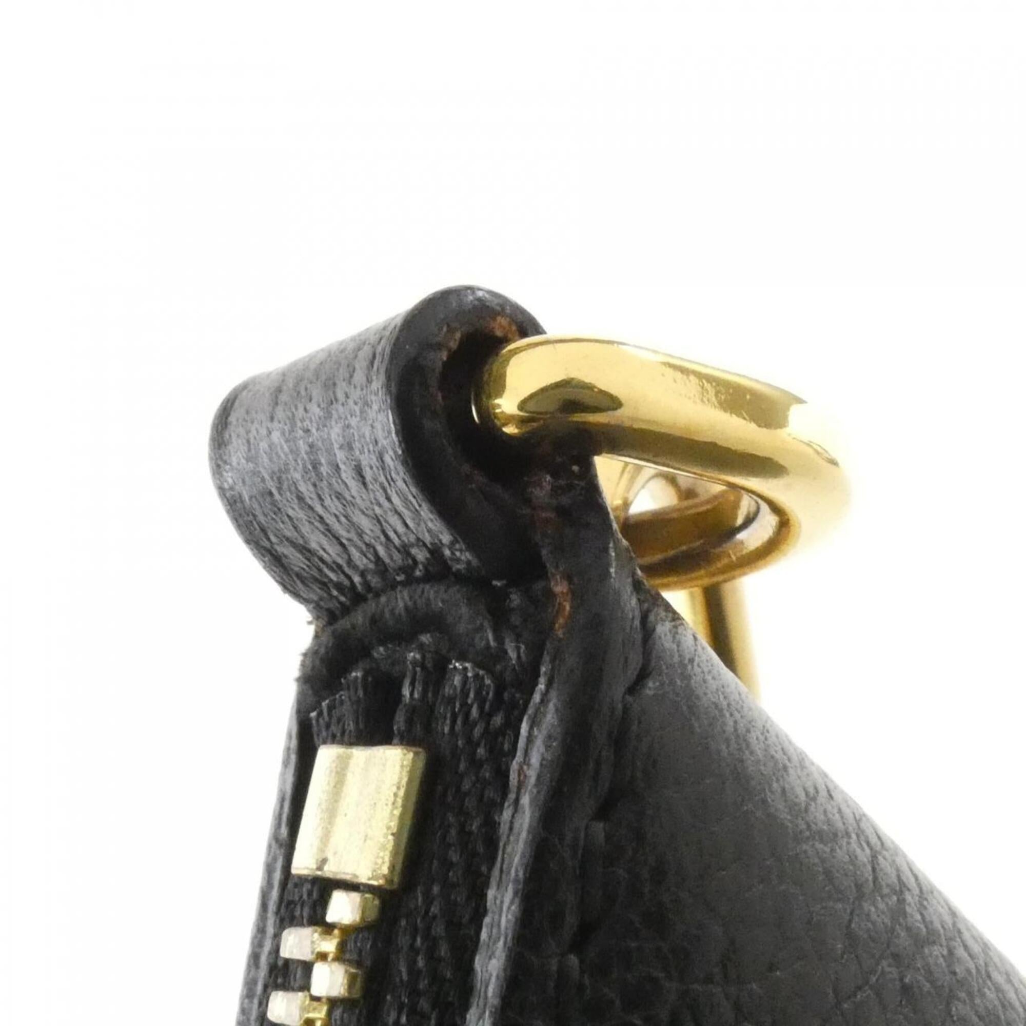 Louis Vuitton Black Leather Shoulder Bag (Pre-Owned)