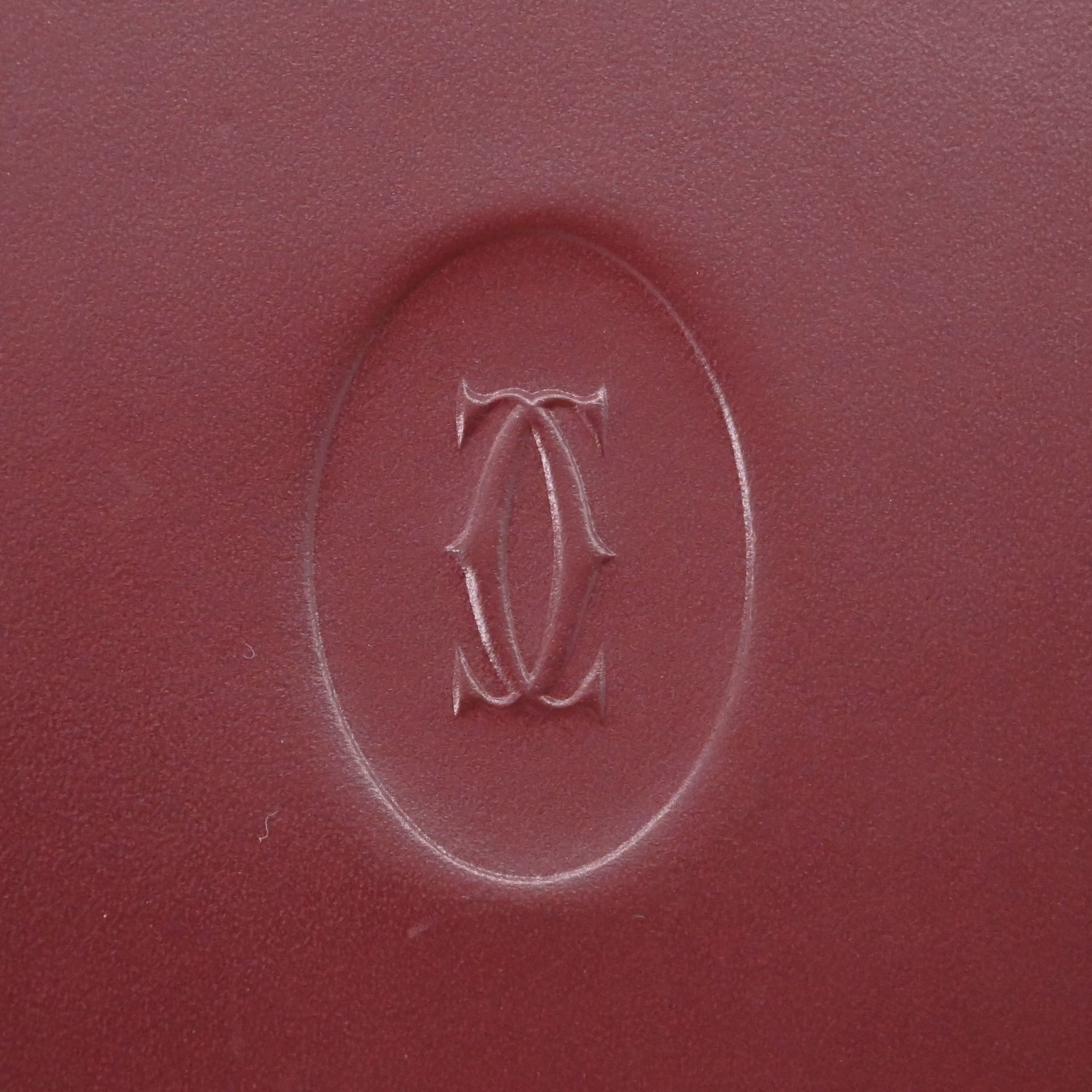 Cartier Must Bordeaux Leather Wallet (Bi-Fold) (Pre-Owned)