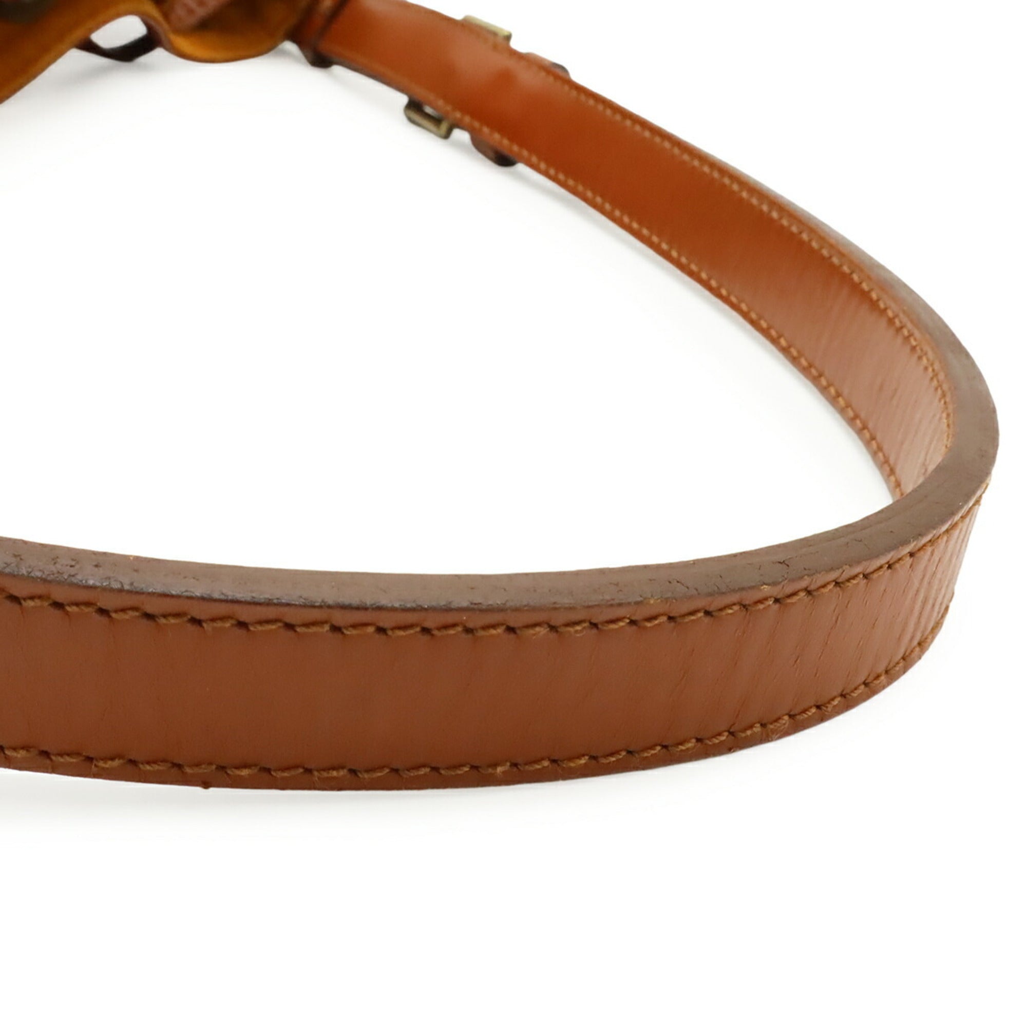 Louis Vuitton Brown Leather Shoulder Bag (Pre-Owned)