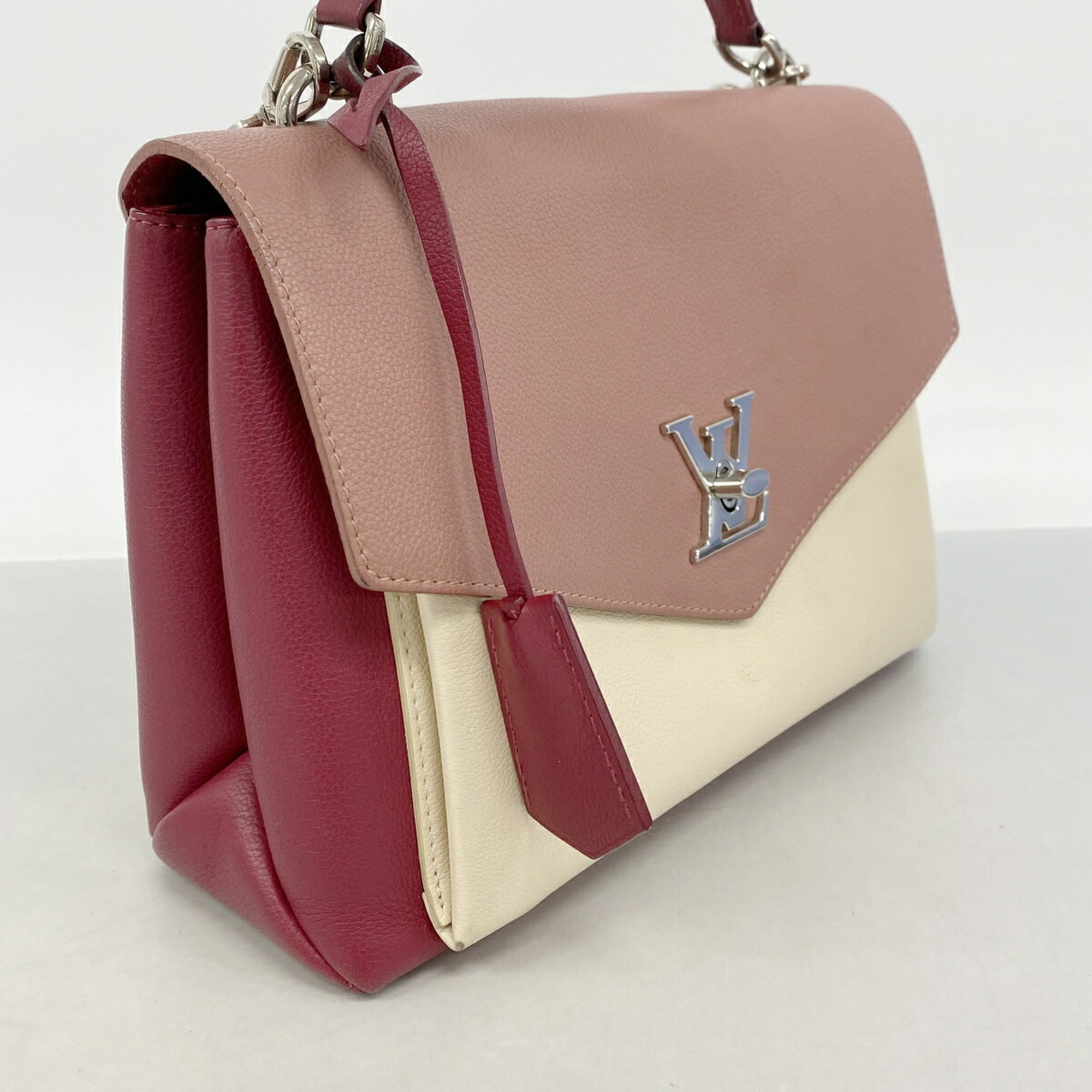 Louis Vuitton Bordeaux Cream Rose Handbag (Pre-Owned)