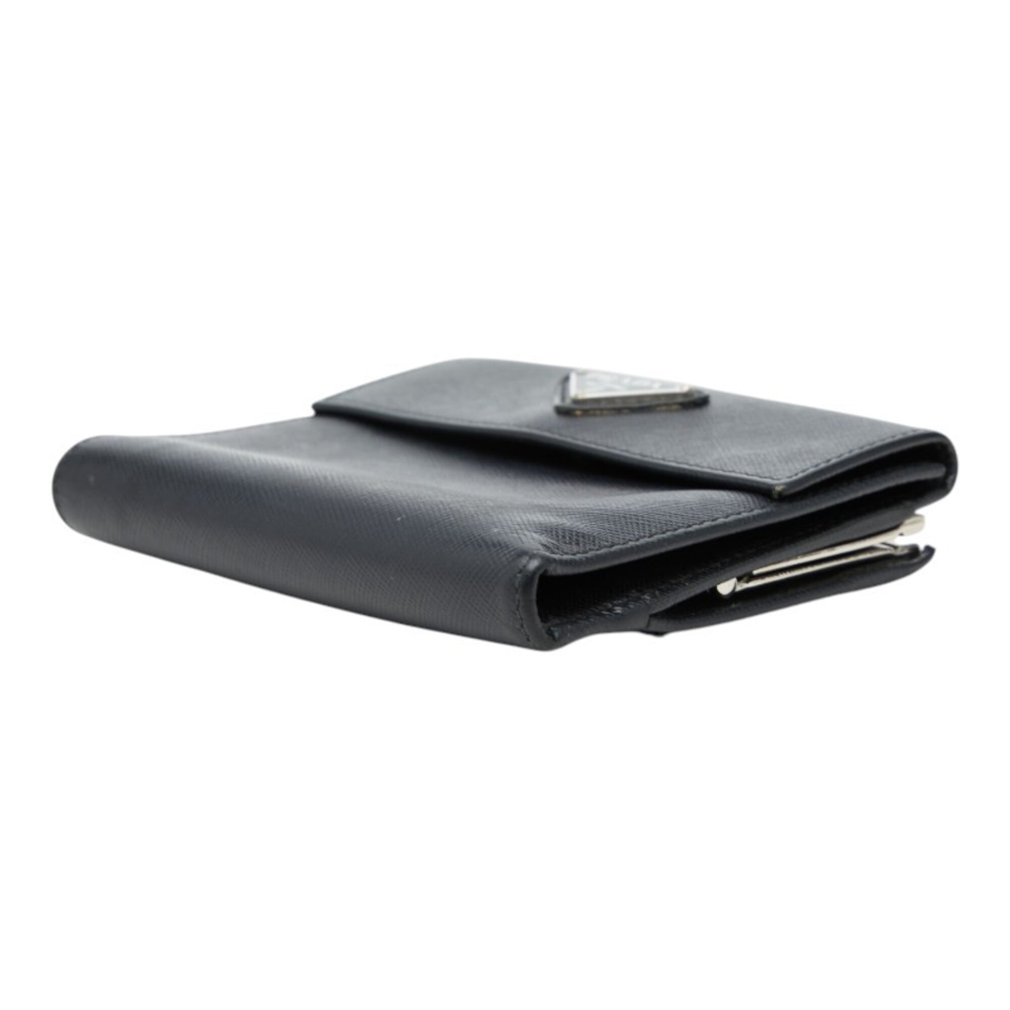 Prada Black Leather Wallet (Bi-Fold) (Pre-Owned)