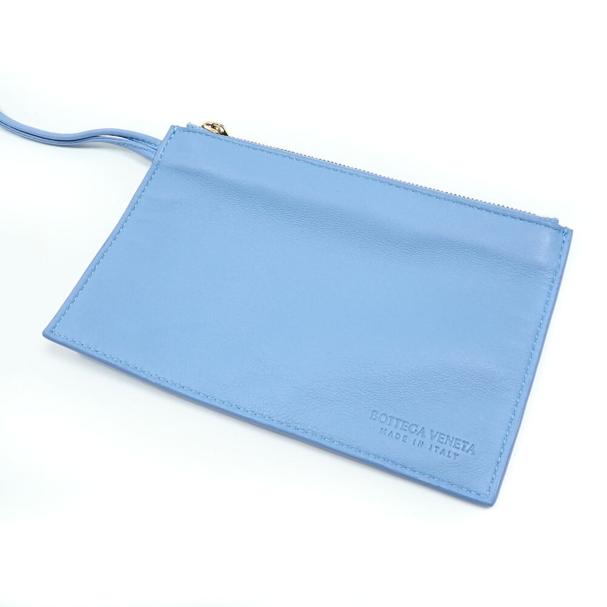 Bottega Veneta Light Blue Intrecciato Handbag (Pre-Owned)