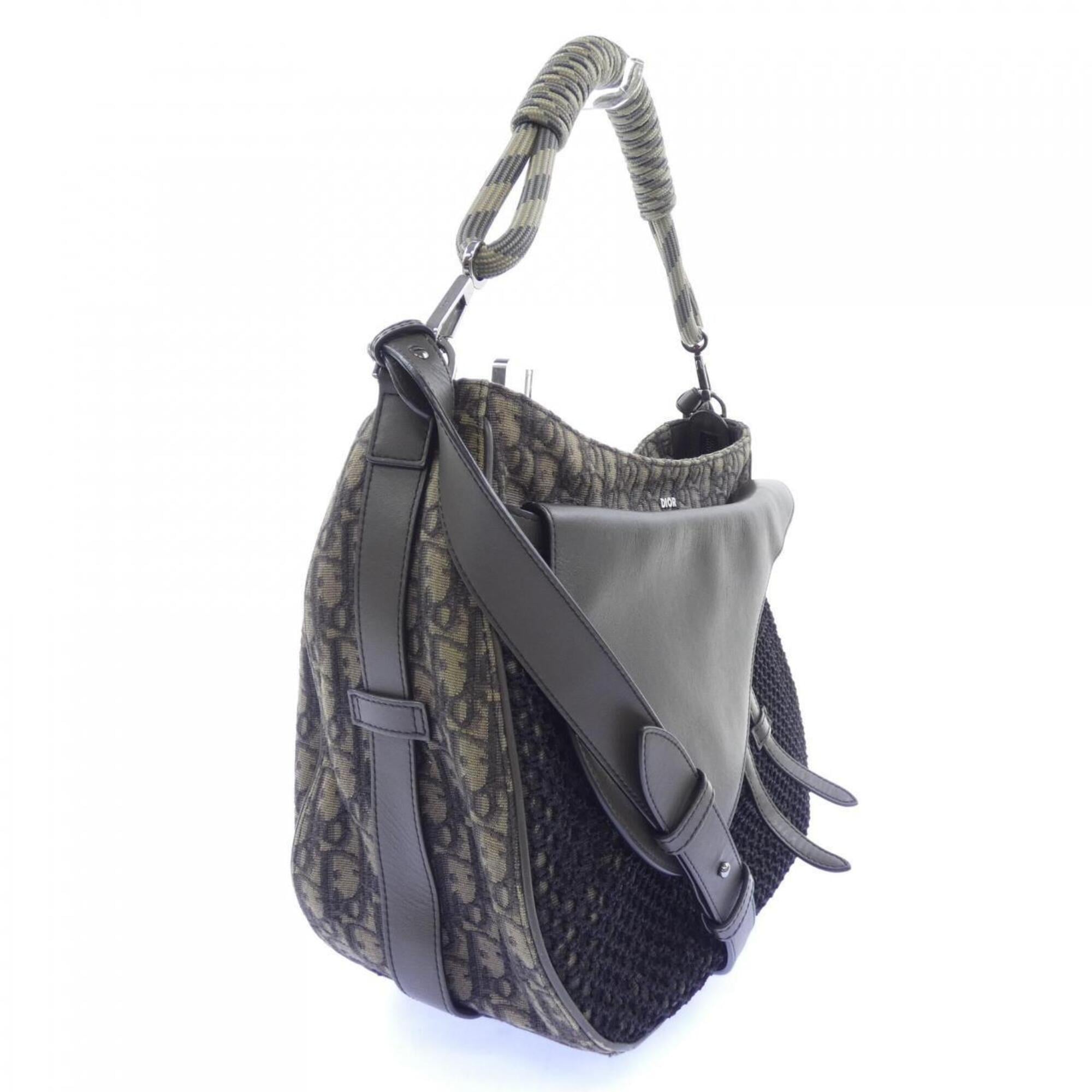 Christian Dior Beige Black Brown Handbag (Pre-Owned)